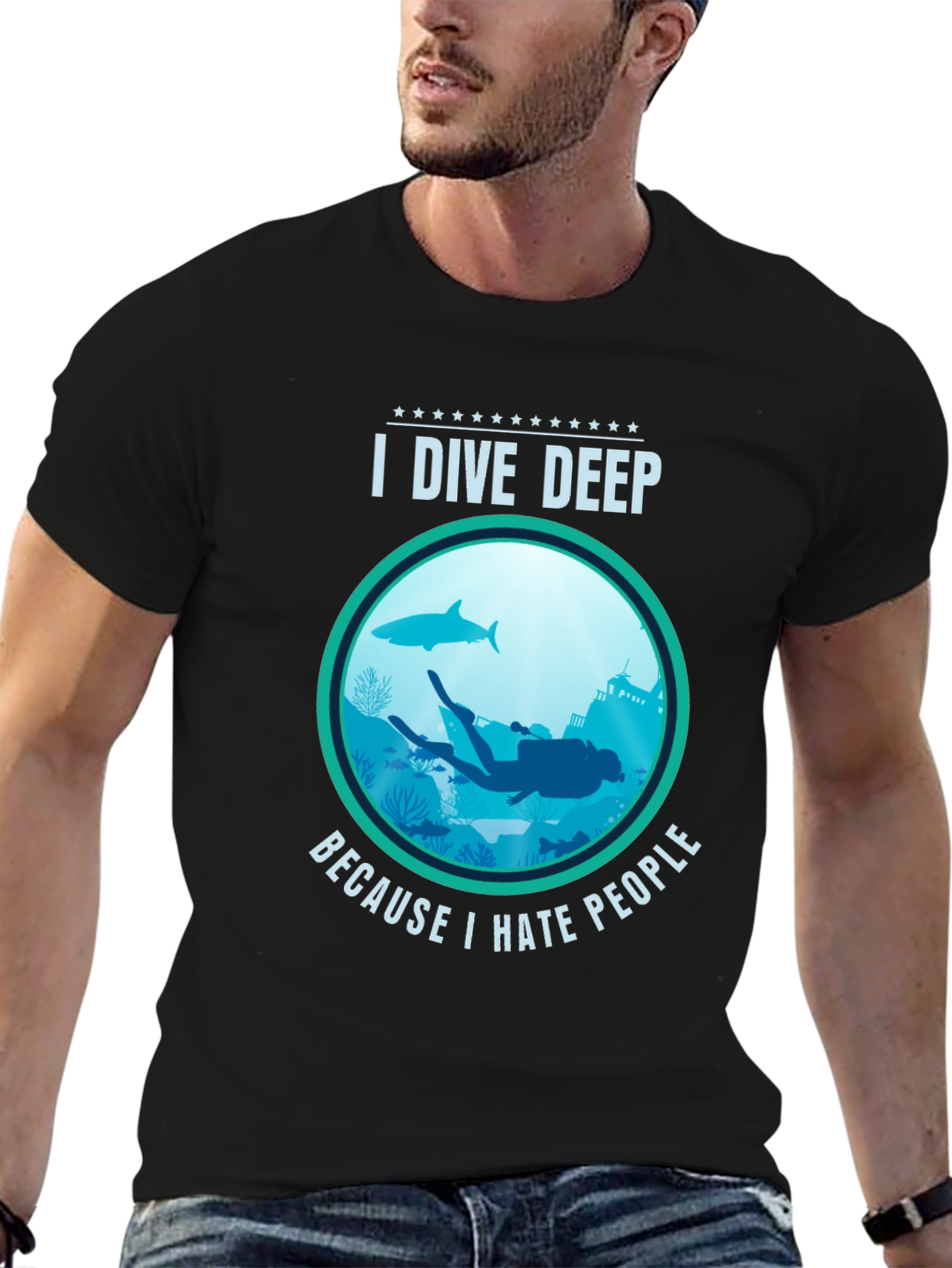 I Dive Deep T-Shirt - Scuba Diving Apparel