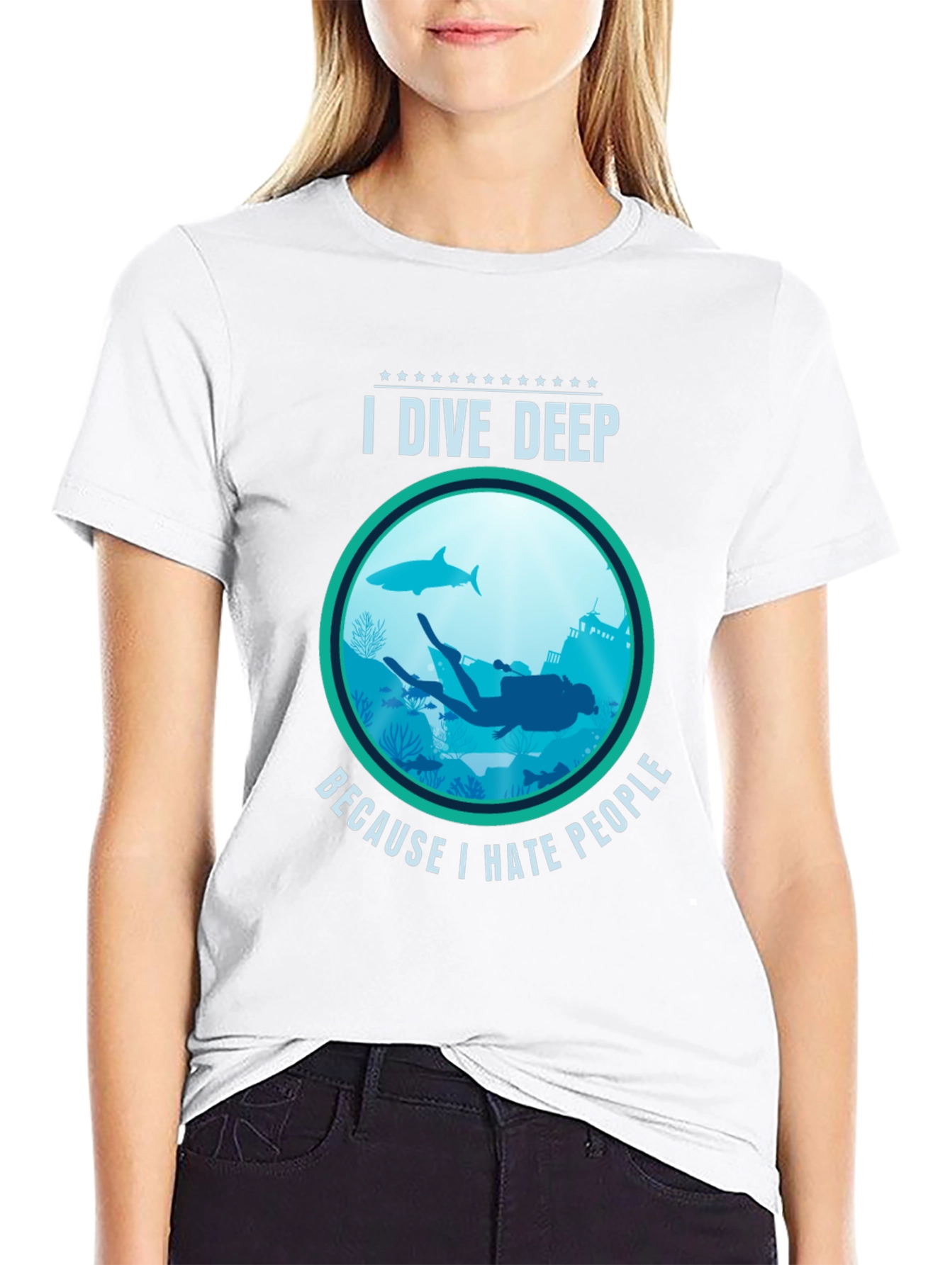 I Dive Deep T-Shirt - Scuba Diving Apparel