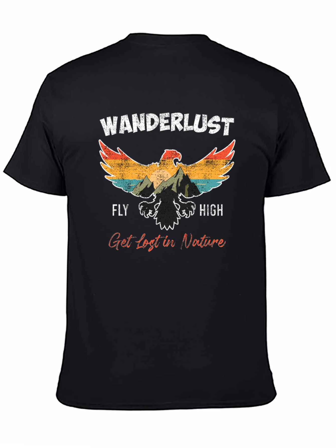 Wanderlust Eagle Graphic Tee - Fly High!