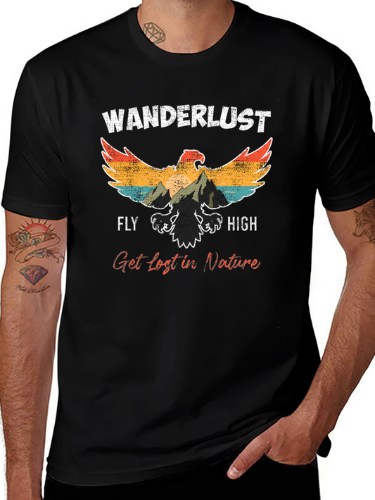 Wanderlust Eagle Graphic Tee - Fly High!