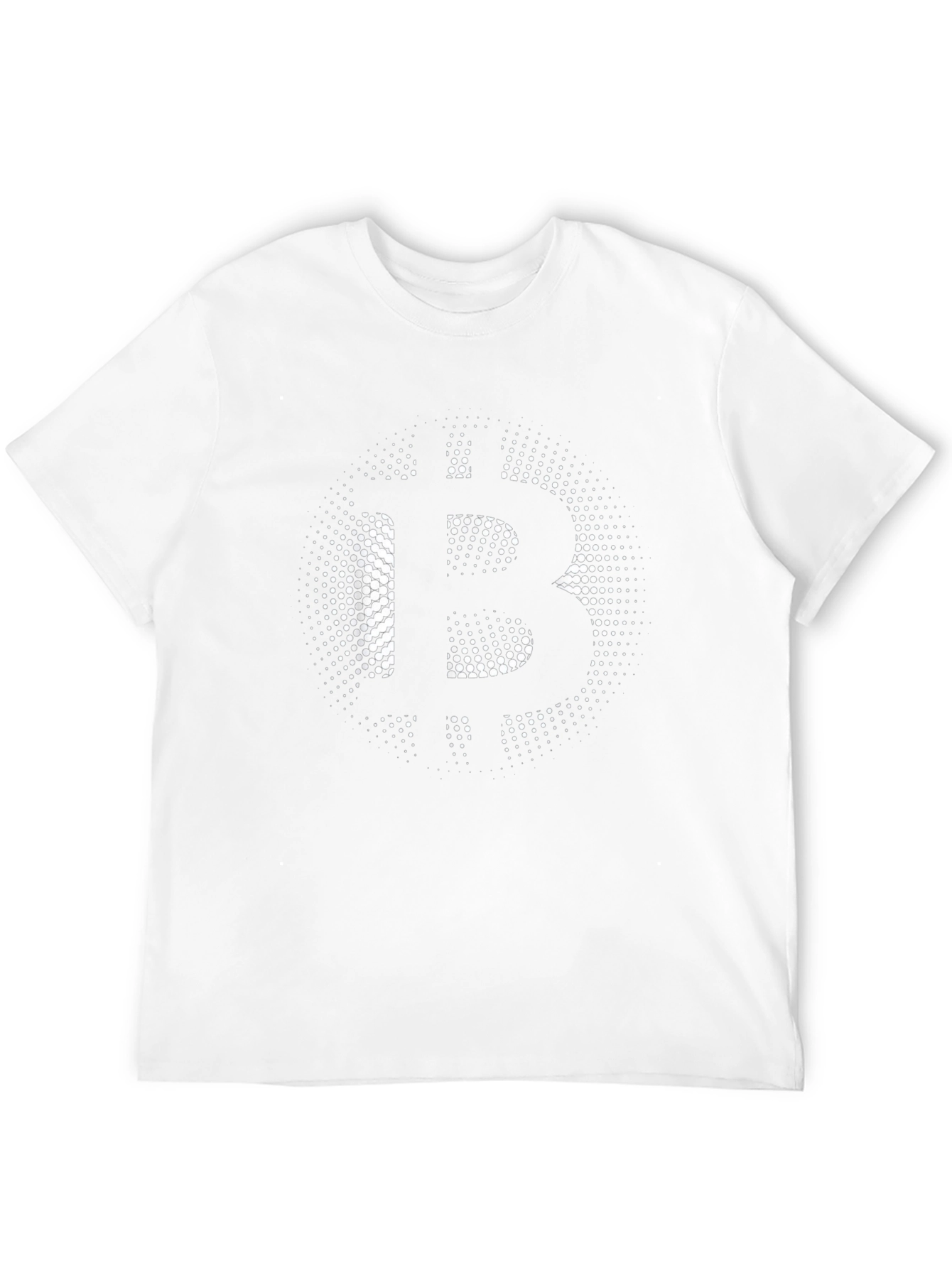 Bitcoin Halftone Black T-Shirt - Crypto Currency Tee