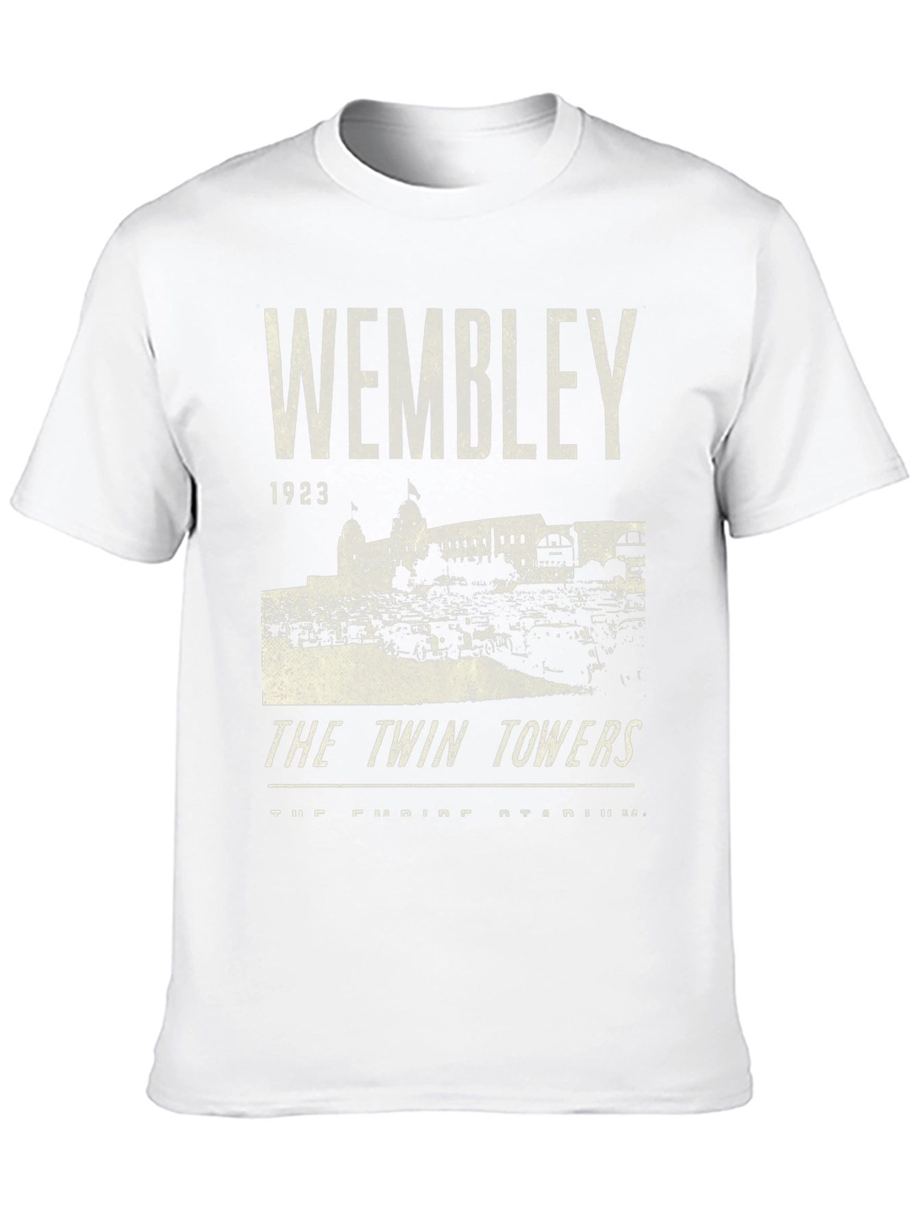 Wembley 1923 Twin Towers Black Graphic T-Shirt
