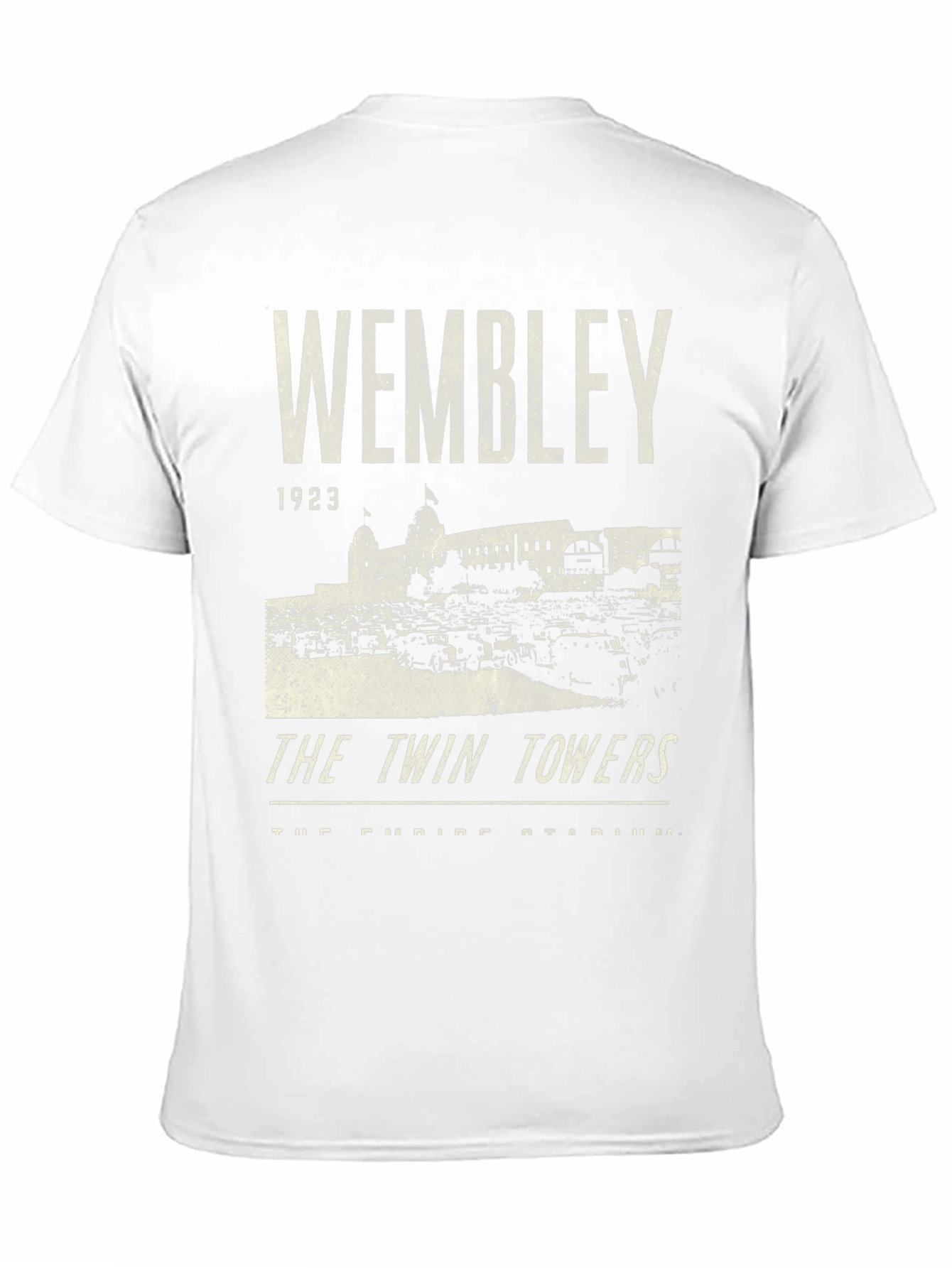 Wembley 1923 Twin Towers Black Graphic T-Shirt