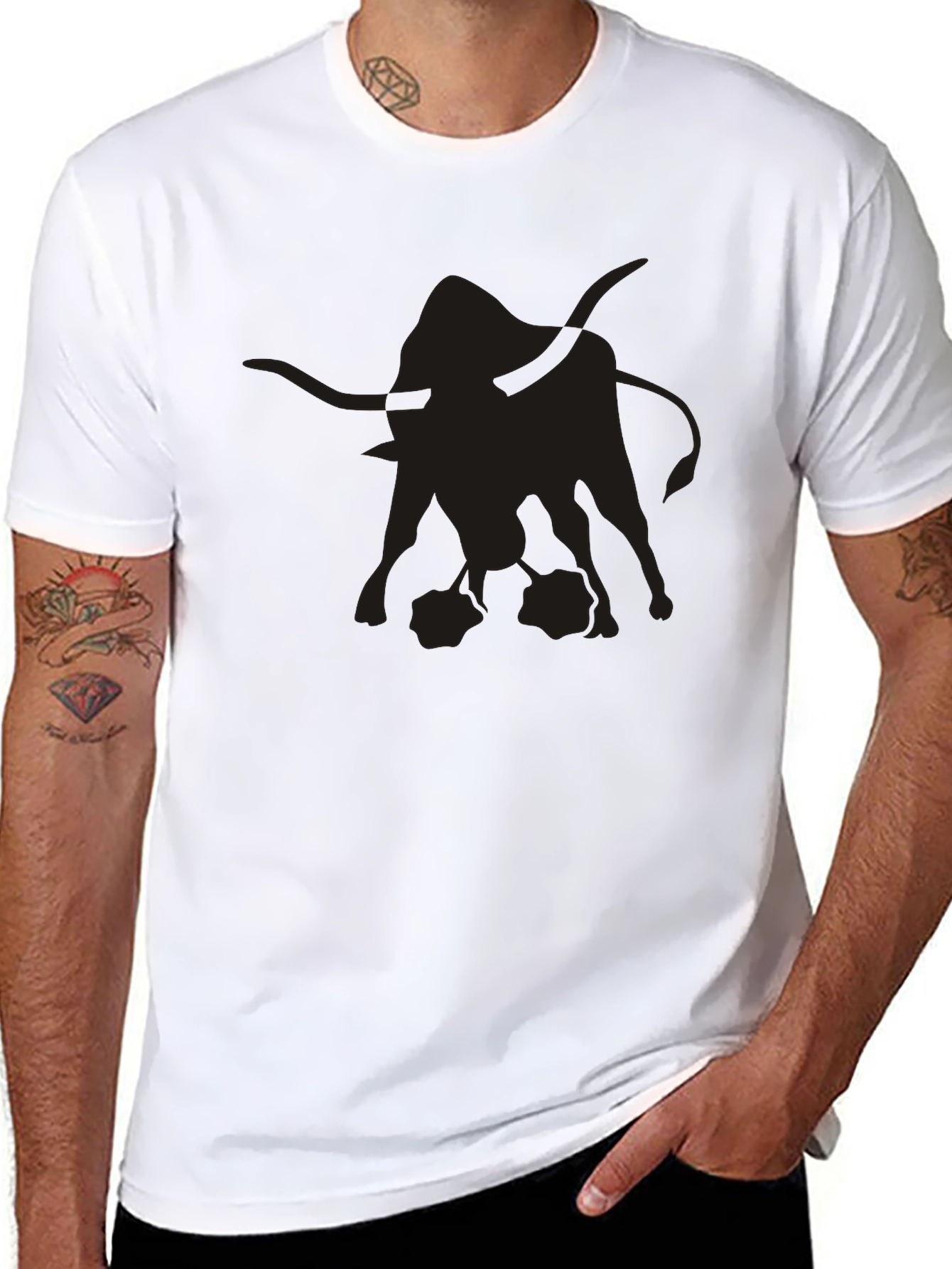 Mens Graphic Black Bull T-Shirt