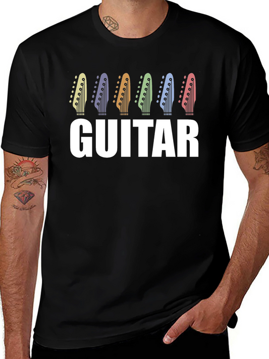Guitar Headstock T-Shirt - Musician Tee