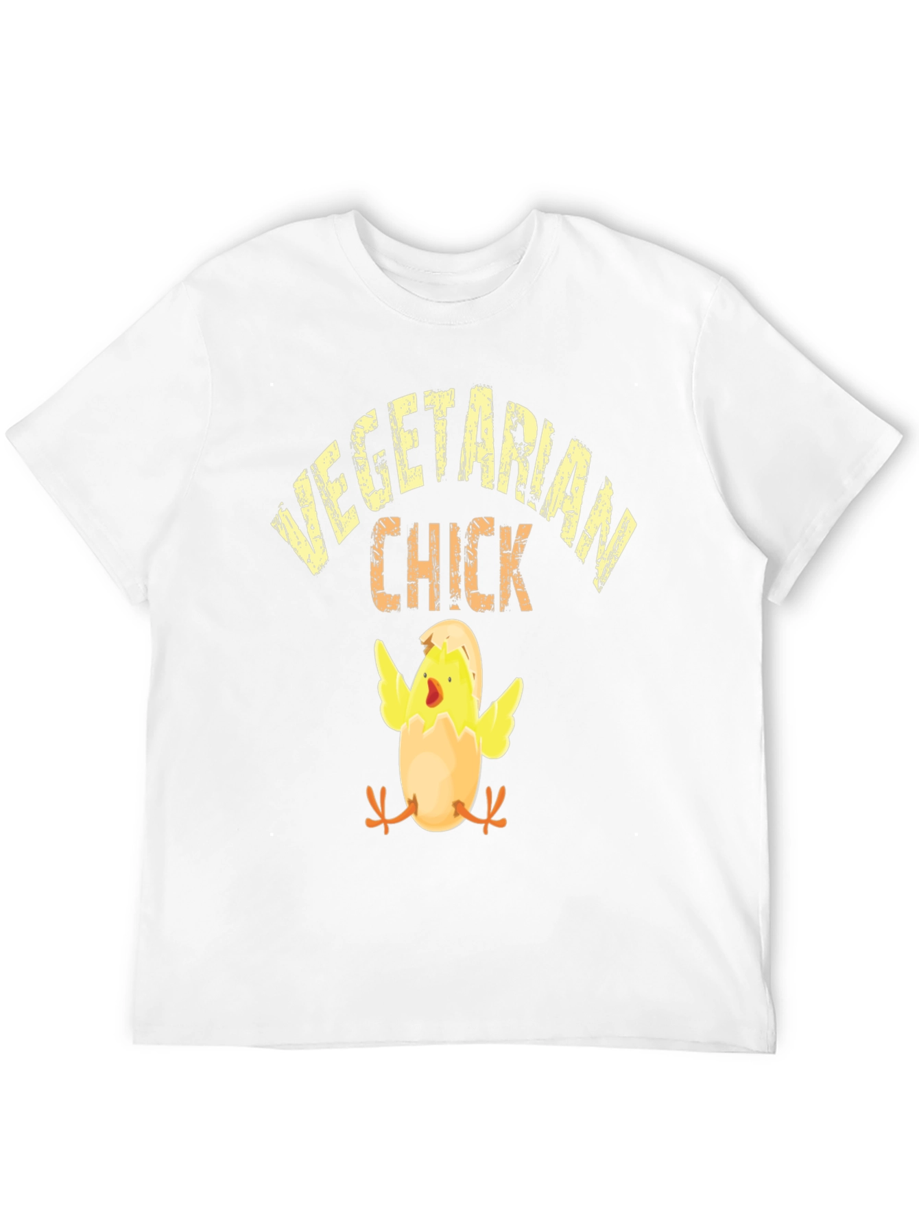 Vegetarian Chick T-Shirt - Black Cotton Tee