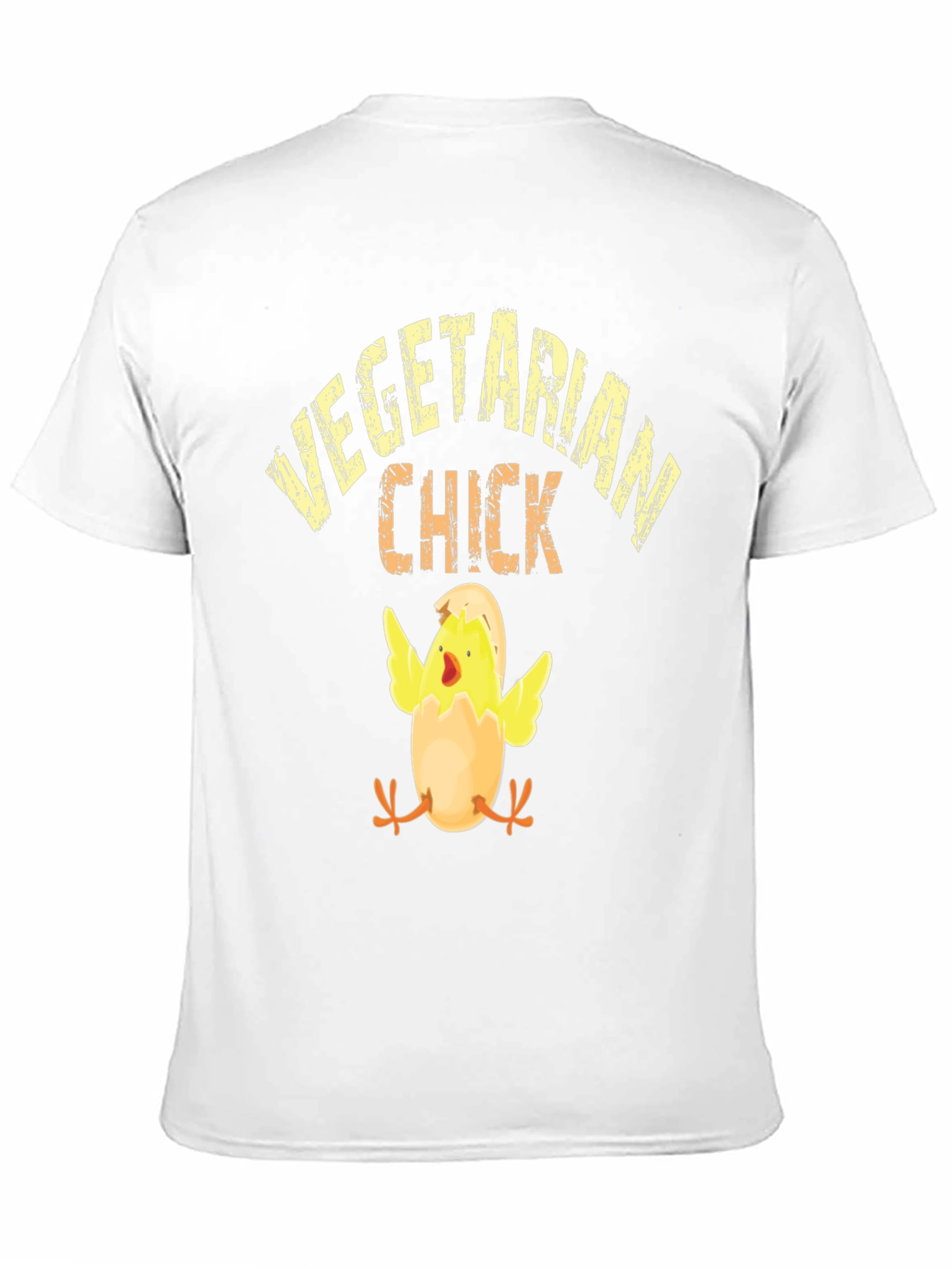 Vegetarian Chick T-Shirt - Black Cotton Tee