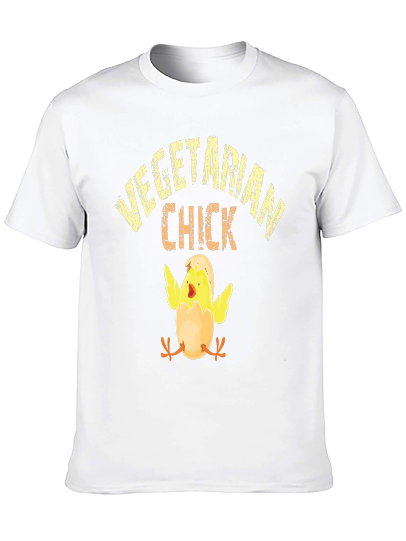Vegetarian Chick T-Shirt - Black Cotton Tee
