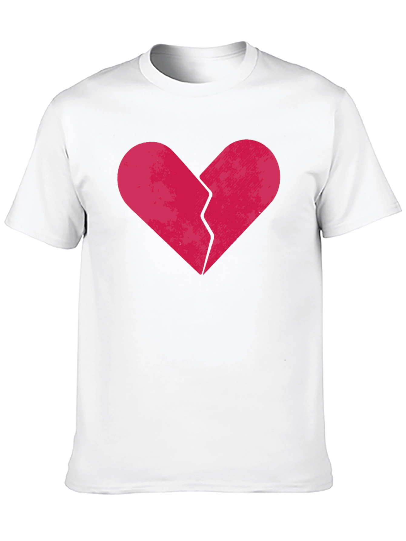 Broken Heart Graphic Tee - Black Cotton