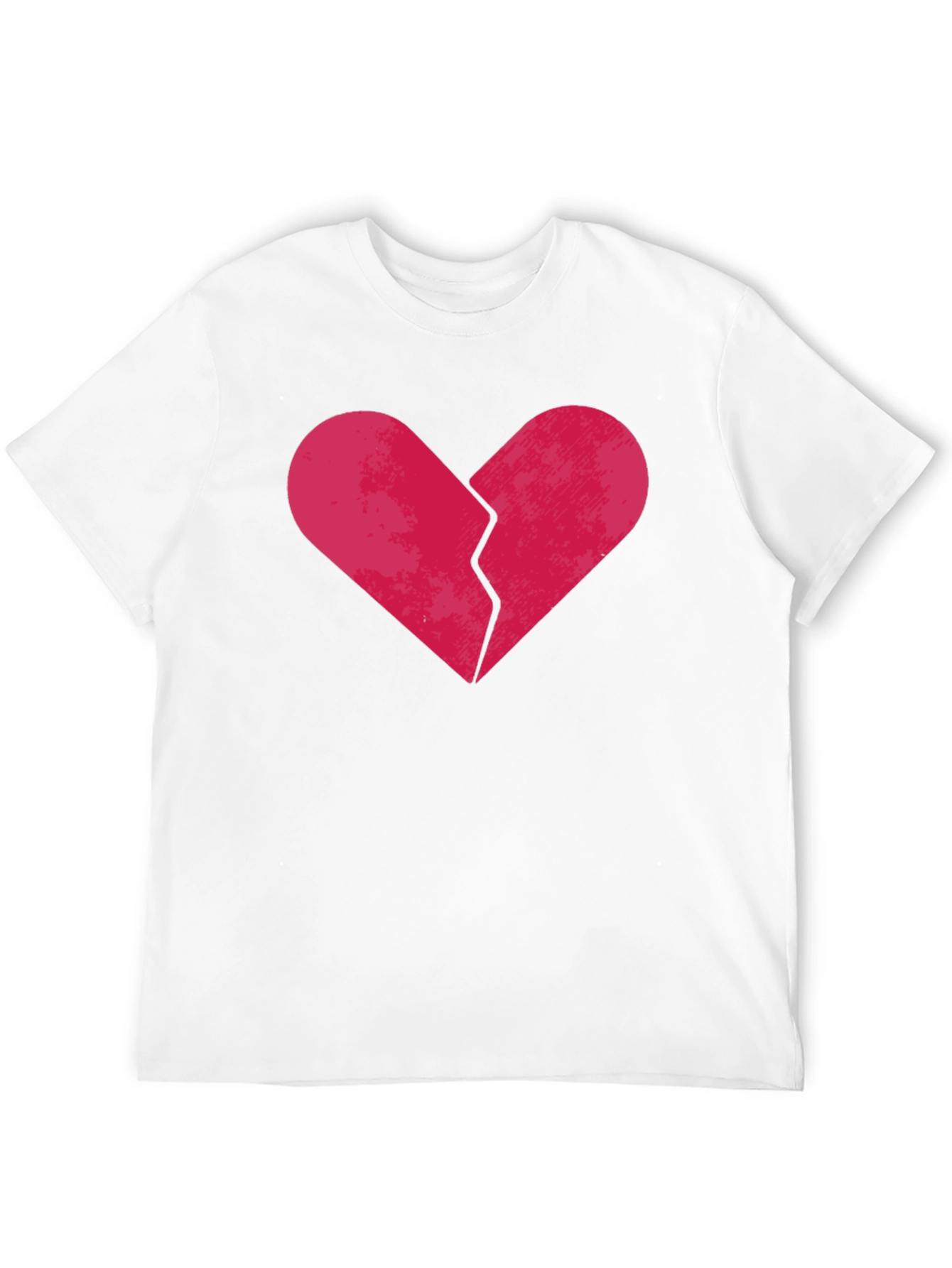 Broken Heart Graphic Tee - Black Cotton