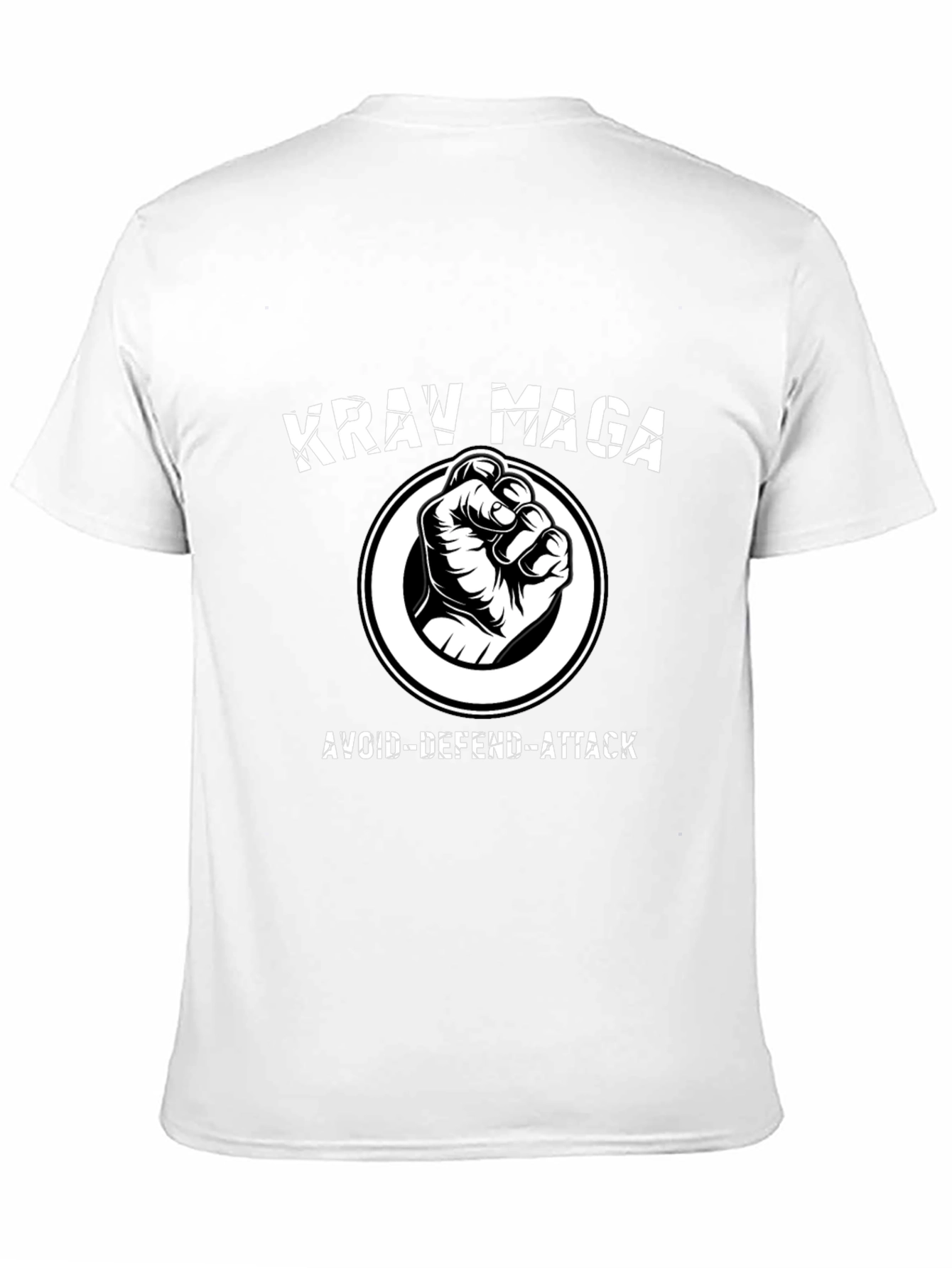 Krav Maga Avoid-Defend-Attack Black T-Shirt