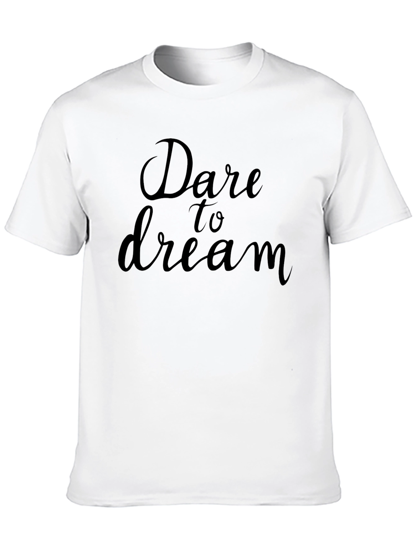 Dare to Dream Black Graphic Tee Shirt