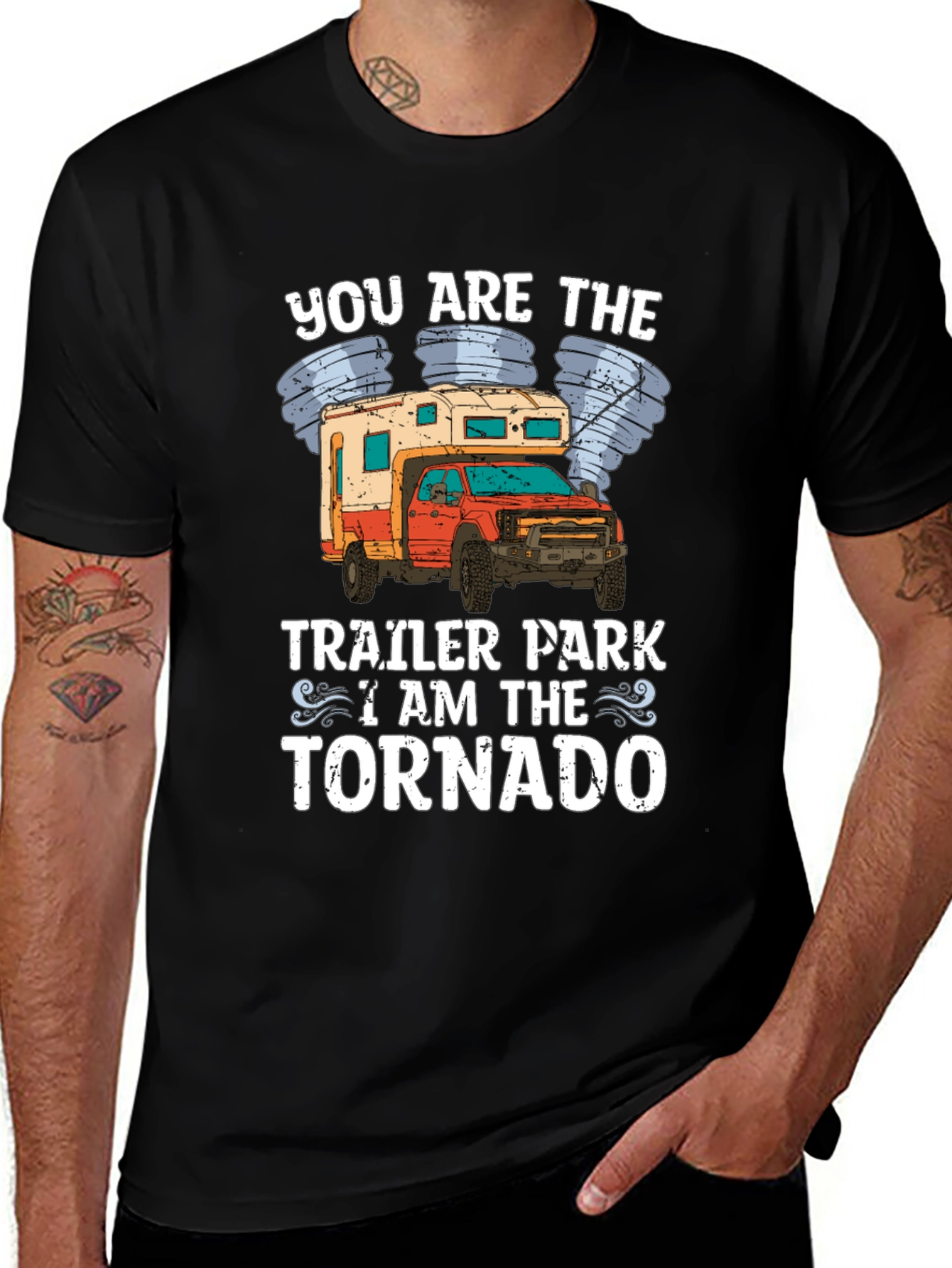 Trailer Park Tornado Novelty Graphic Tee