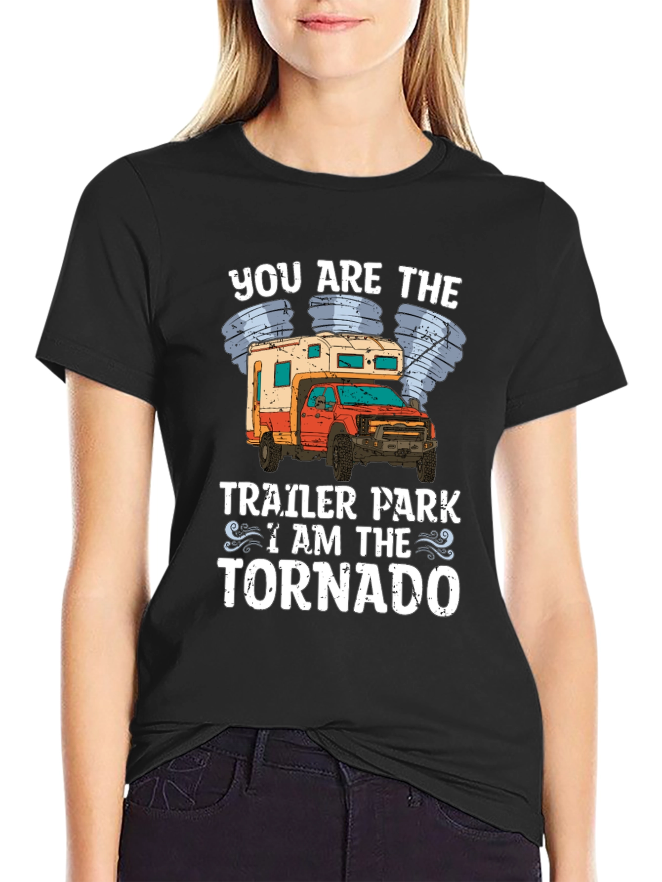 Trailer Park Tornado Novelty Graphic Tee