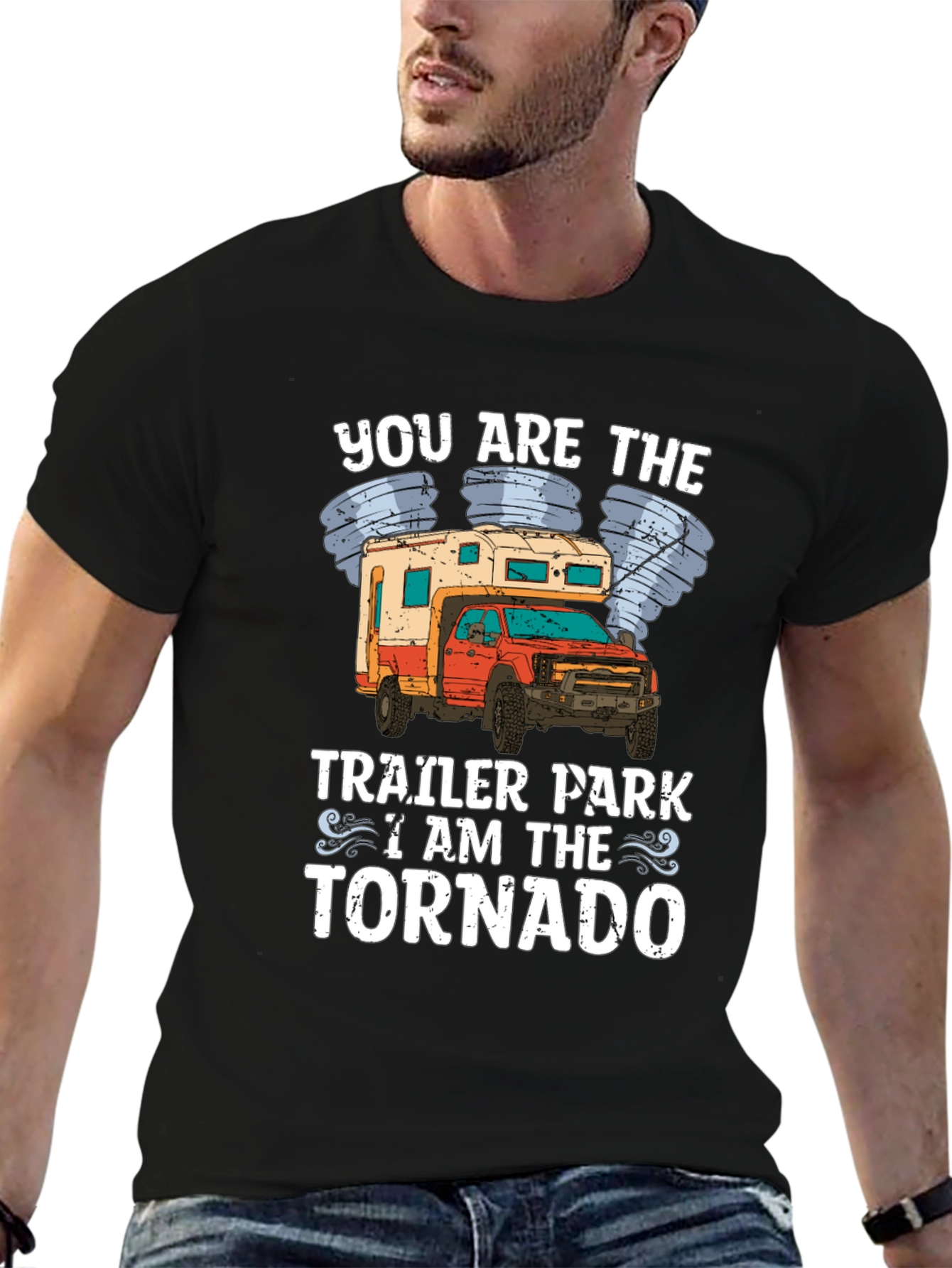 Trailer Park Tornado Novelty Graphic Tee