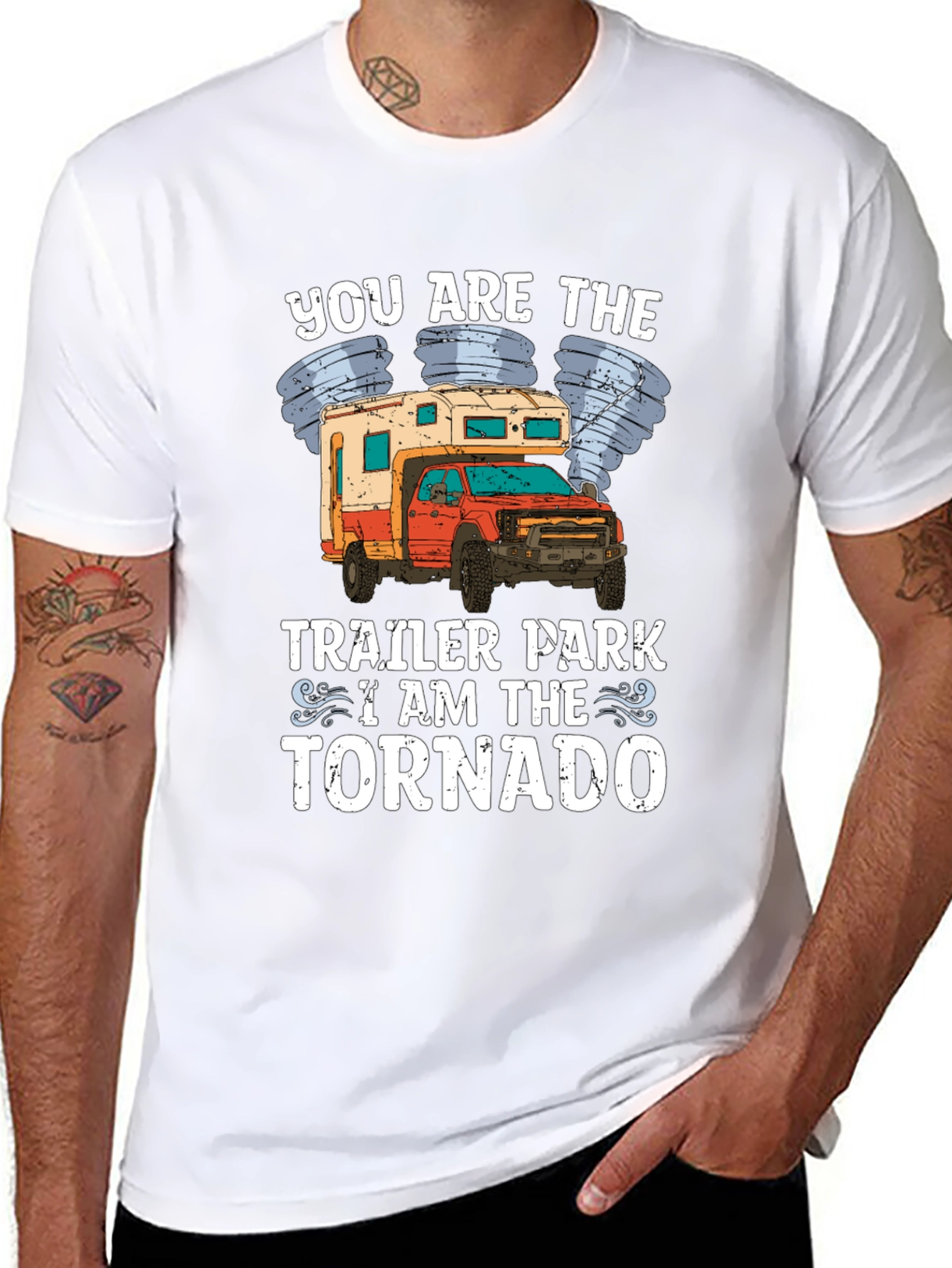 Trailer Park Tornado Novelty Graphic Tee