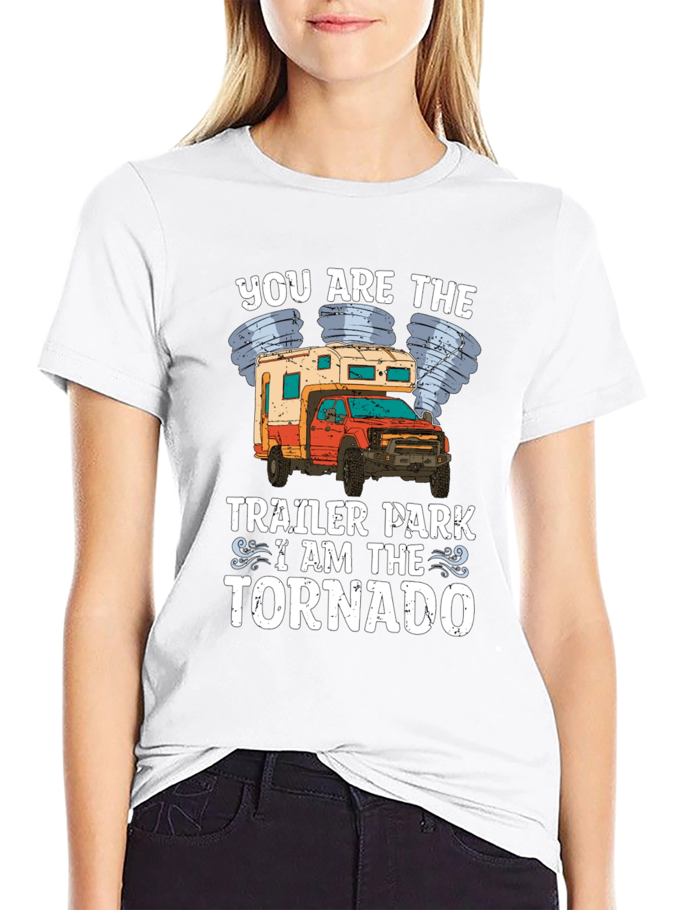 Trailer Park Tornado Novelty Graphic Tee
