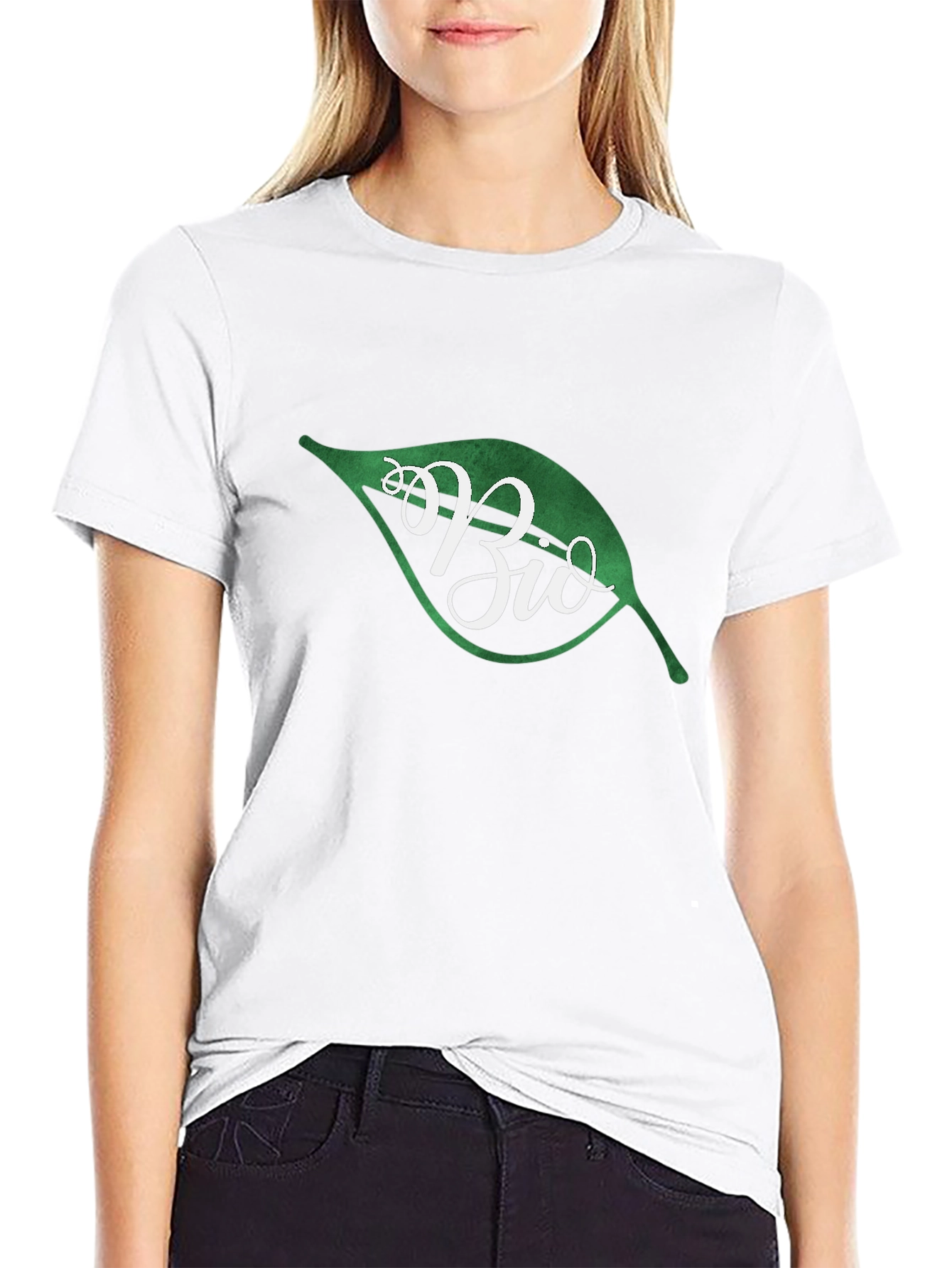 Eco-Friendly Bio Leaf Graphic T-Shirt