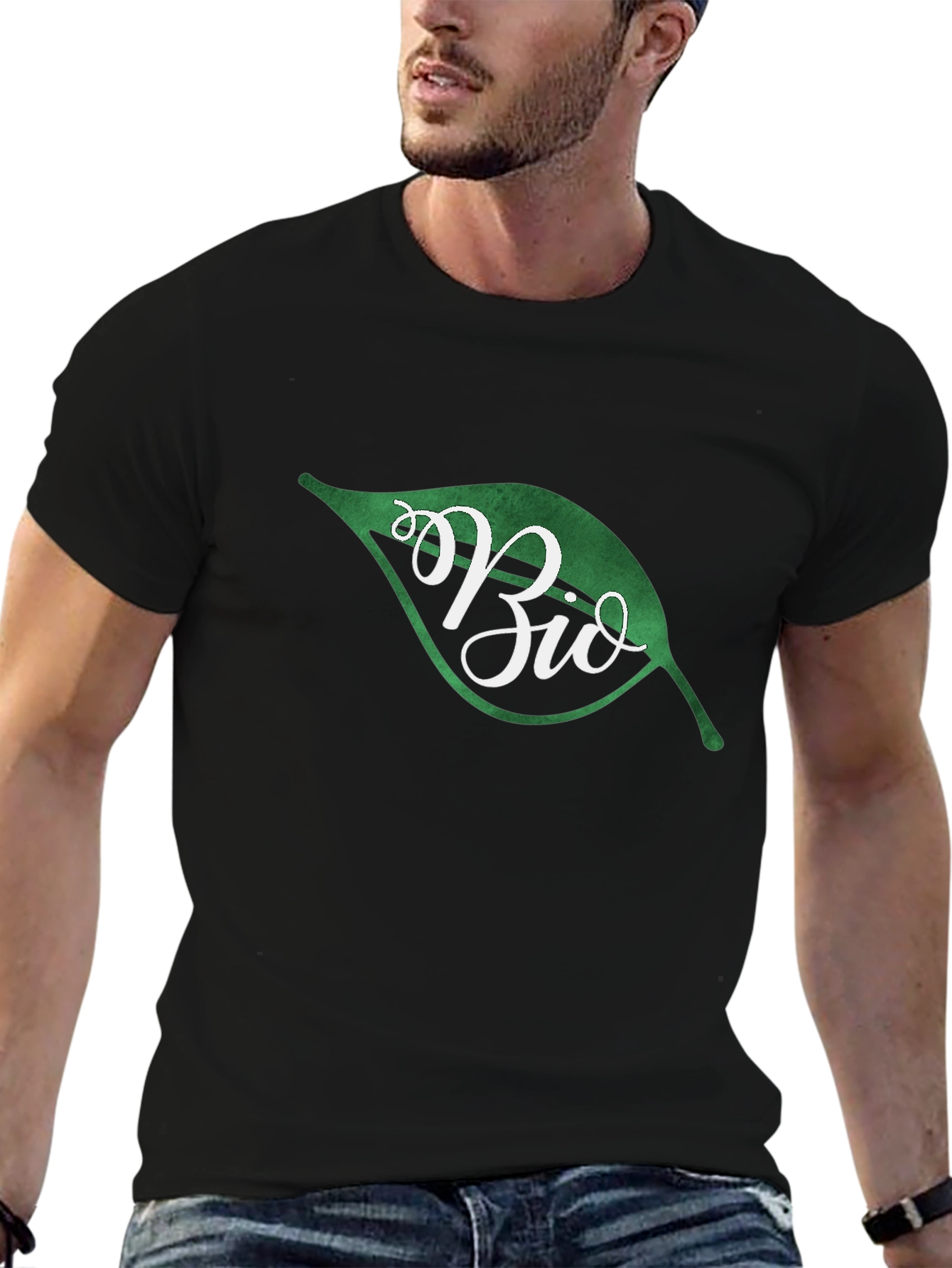 Eco-Friendly Bio Leaf Graphic T-Shirt
