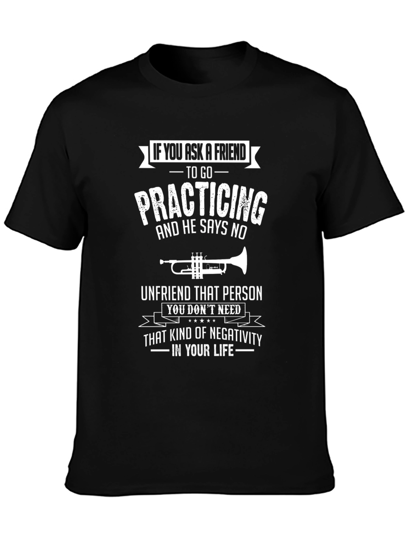 Funny Musician T-Shirt: Practicing Trumpet