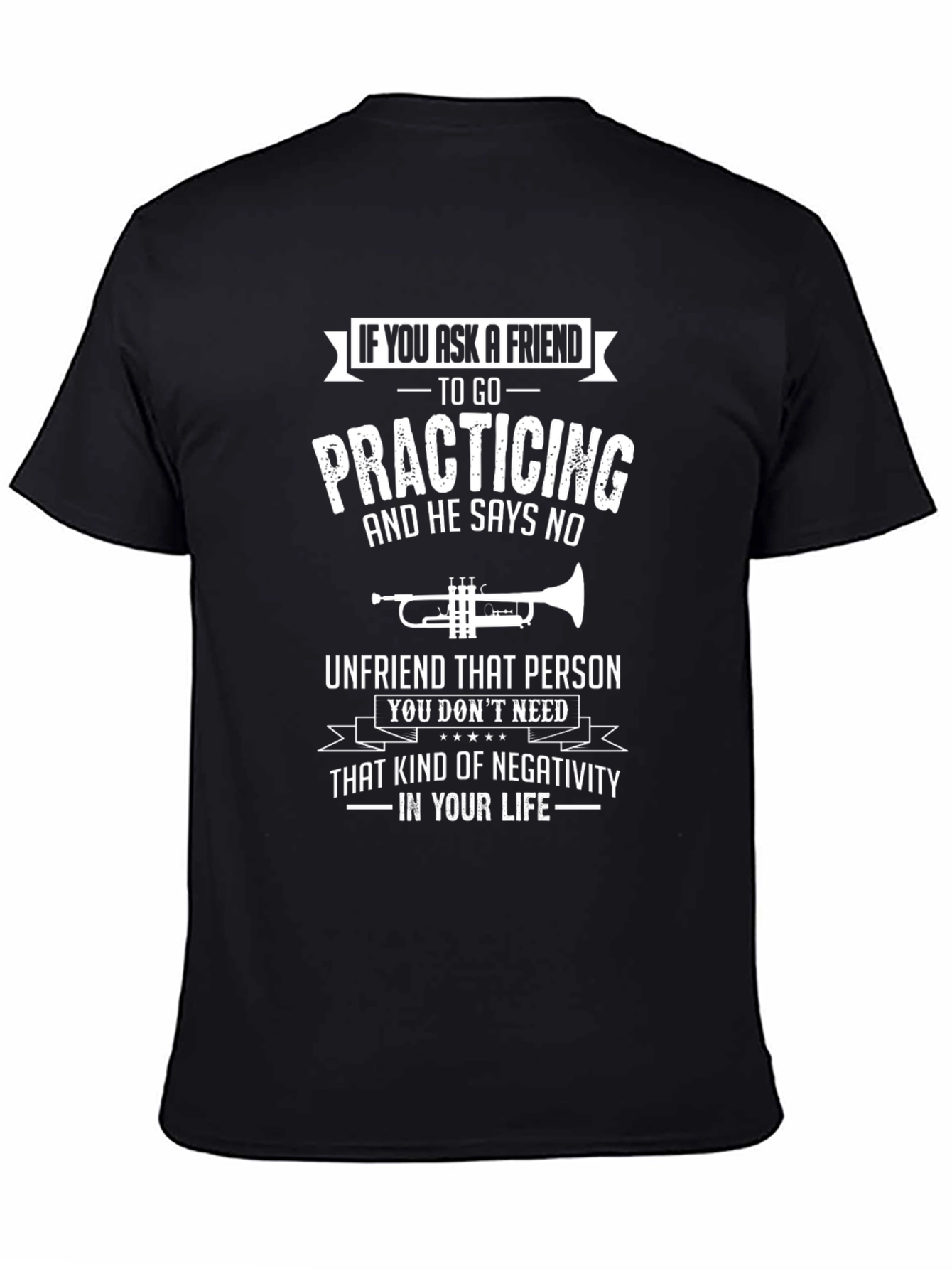 Funny Musician T-Shirt: Practicing Trumpet