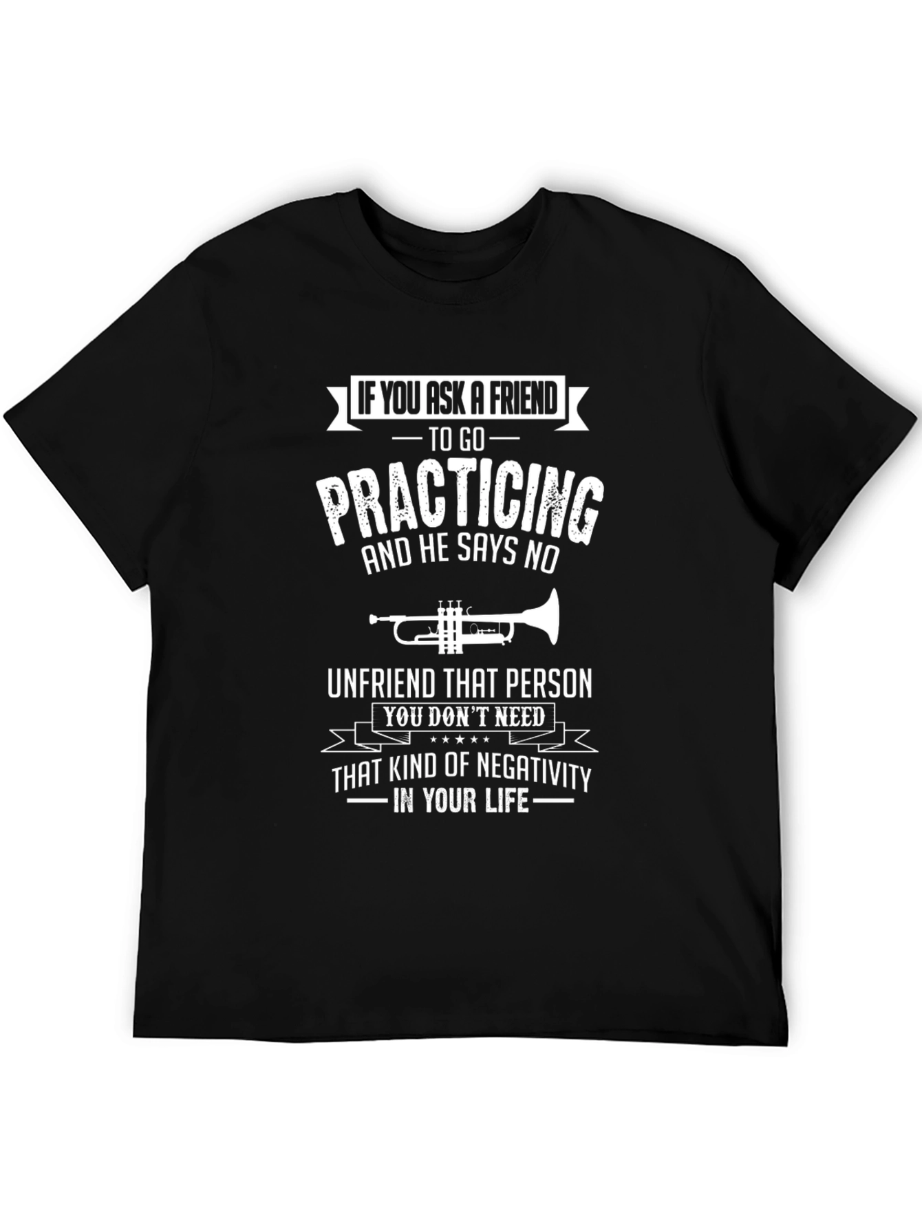 Funny Musician T-Shirt: Practicing Trumpet