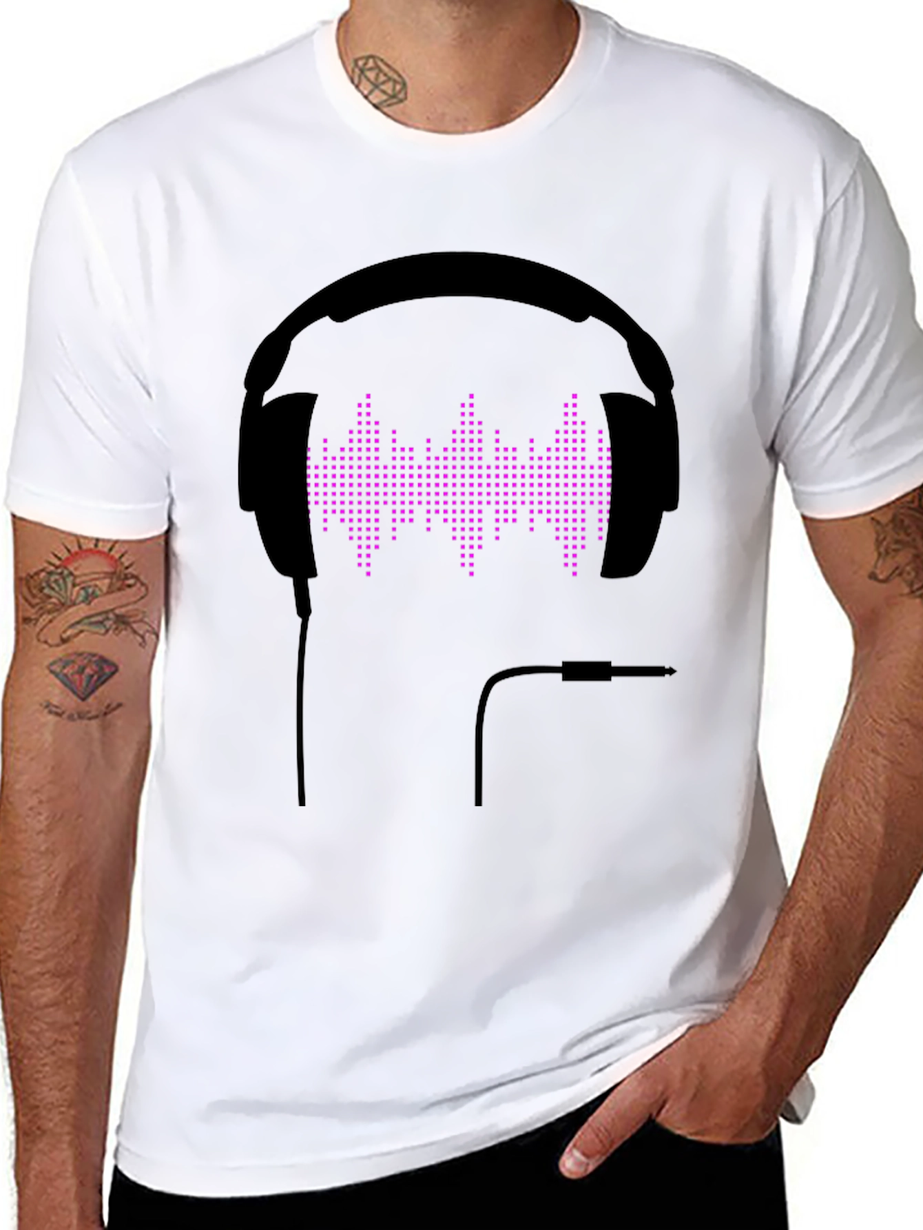 Headphone Equalizer T-Shirt - Black