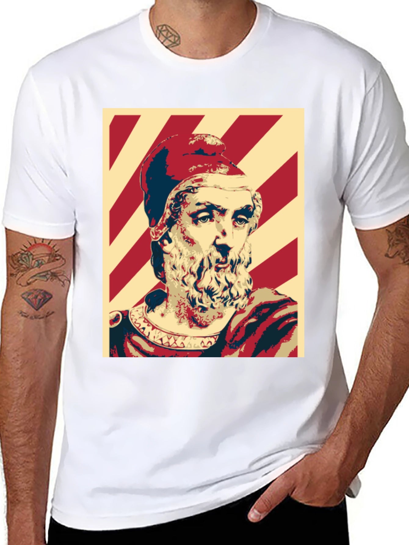 Ancient Greek Warrior T-Shirt - Stylish Graphic Tee