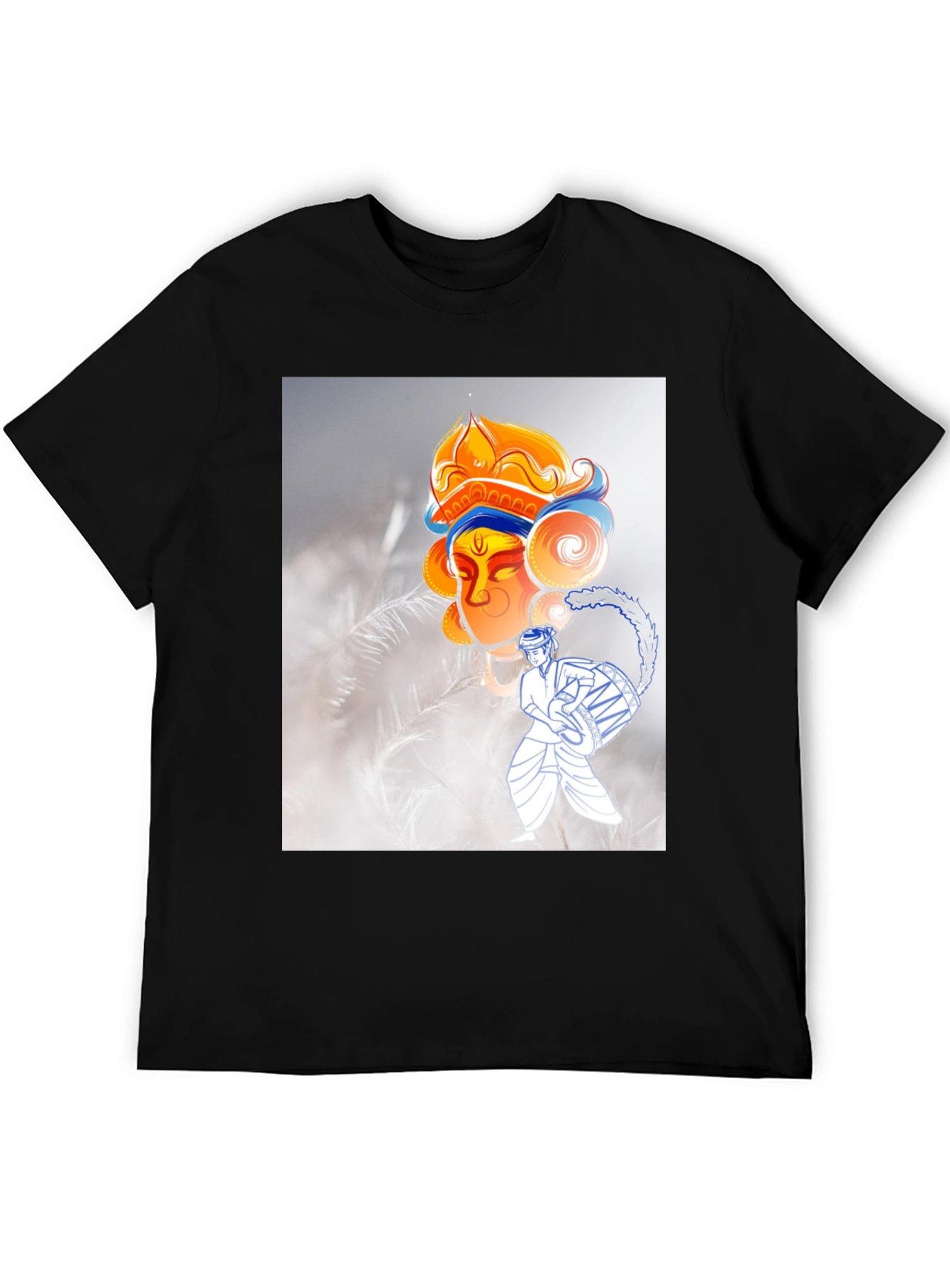 Durga Puja T-Shirt: Black Graphic Tee