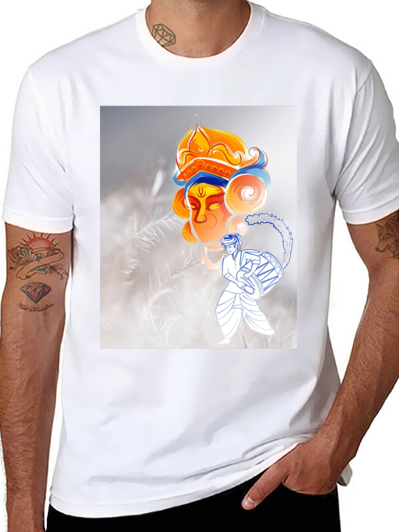 Durga Puja T-Shirt: Black Graphic Tee