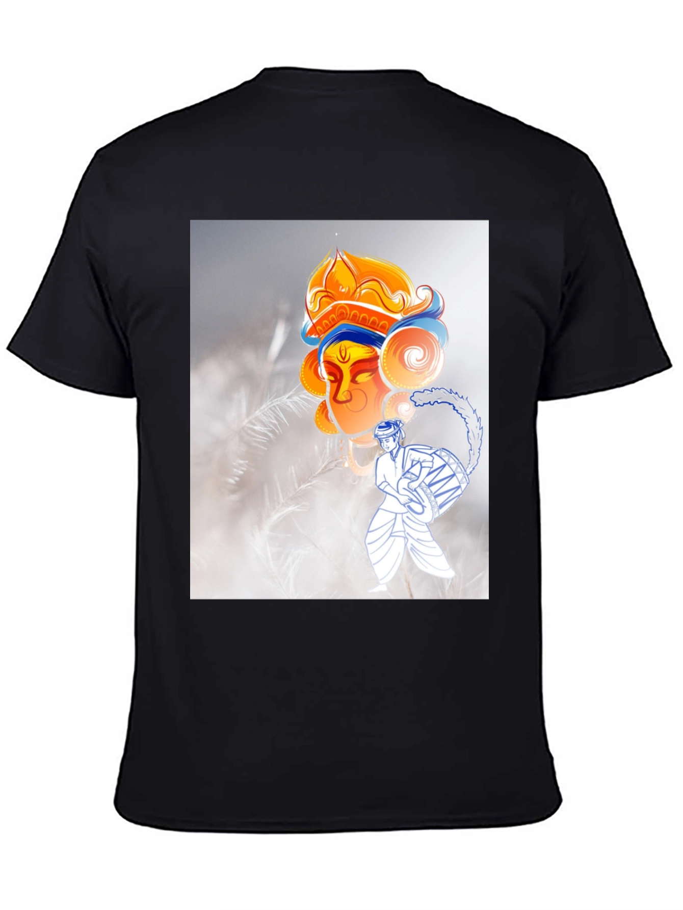 Durga Puja T-Shirt: Black Graphic Tee