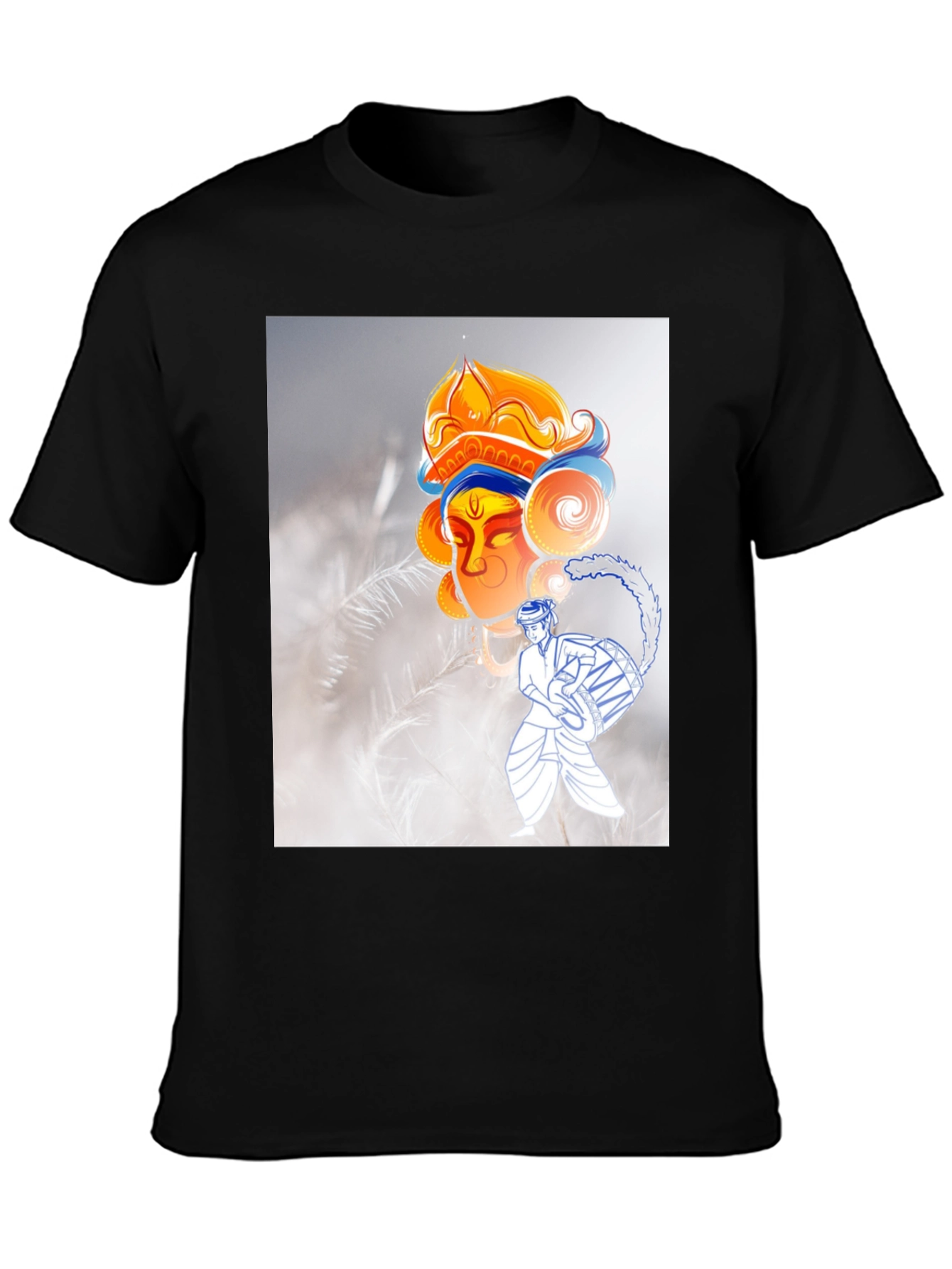 Durga Puja T-Shirt: Black Graphic Tee