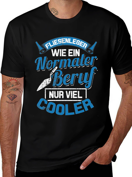 Cool Tiler Job T-Shirt: Nur Viel Cooler Beruf Tee