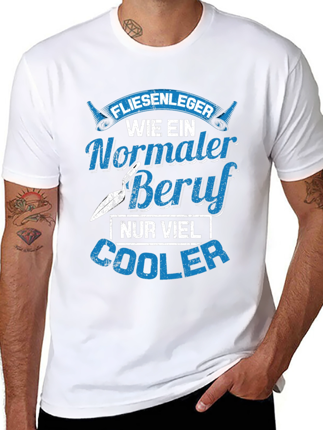 Cool Tiler Job T-Shirt: Nur Viel Cooler Beruf Tee