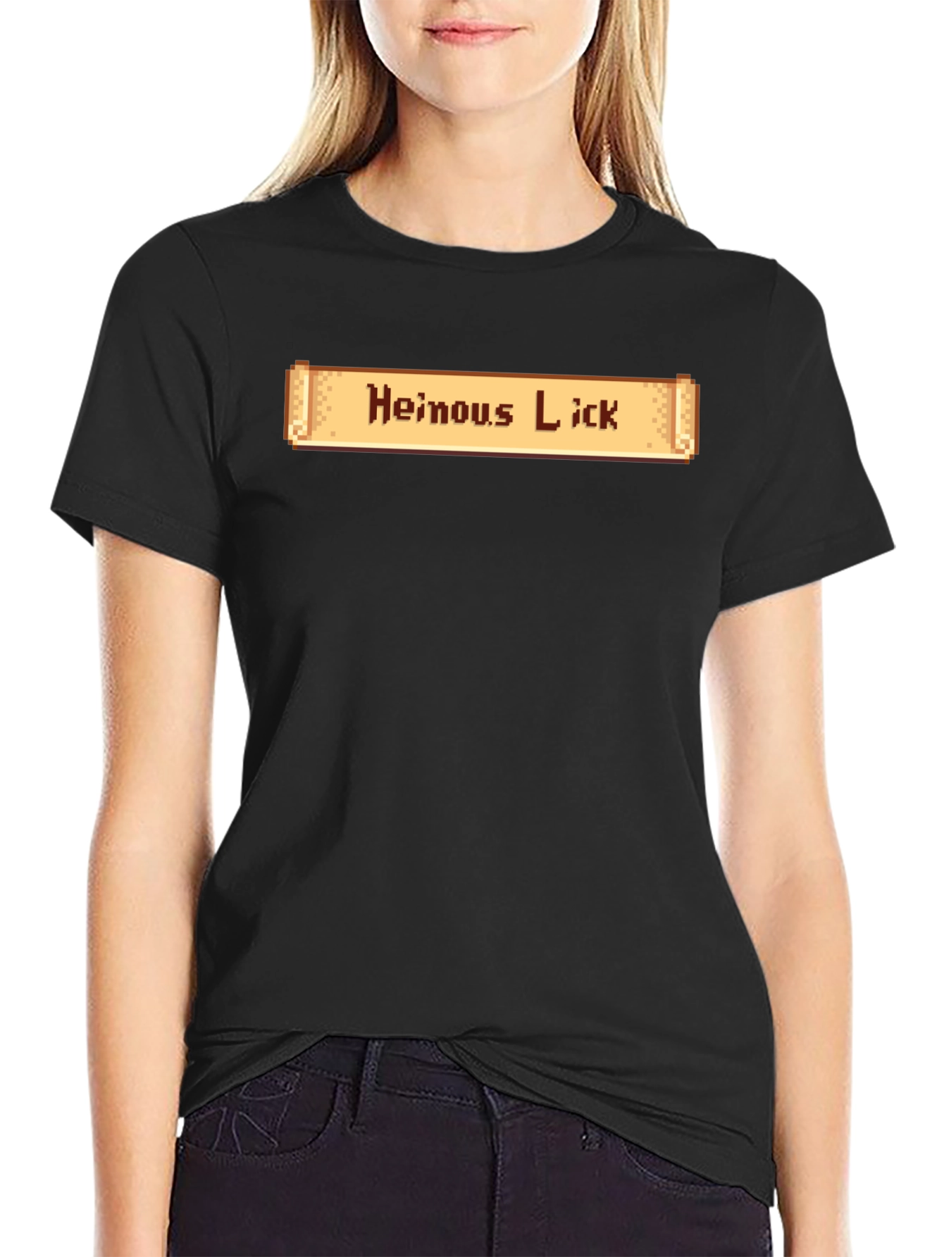 Heinous Lick Pixel Graphic T-Shirt