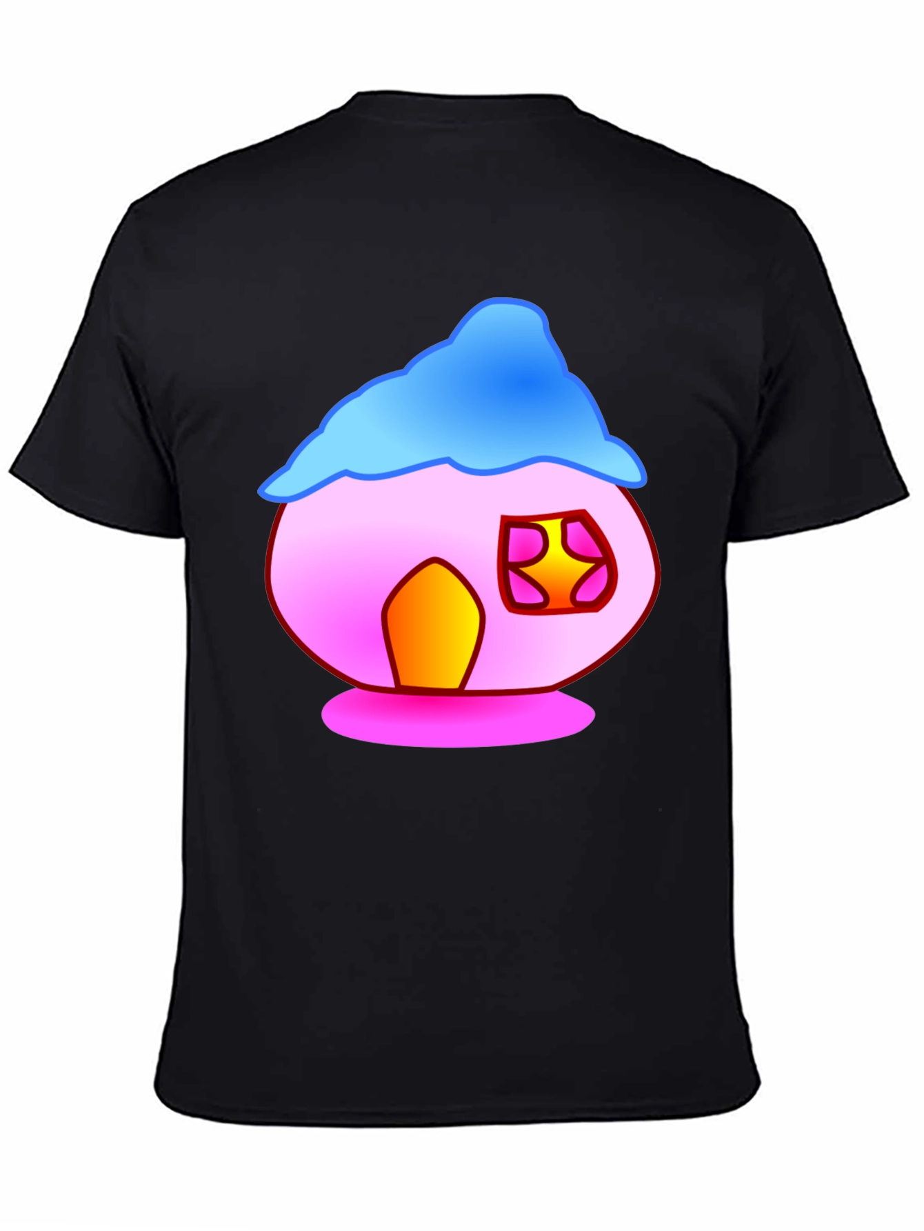 Cartoon House Graphic Tee - Fun & Unique Design