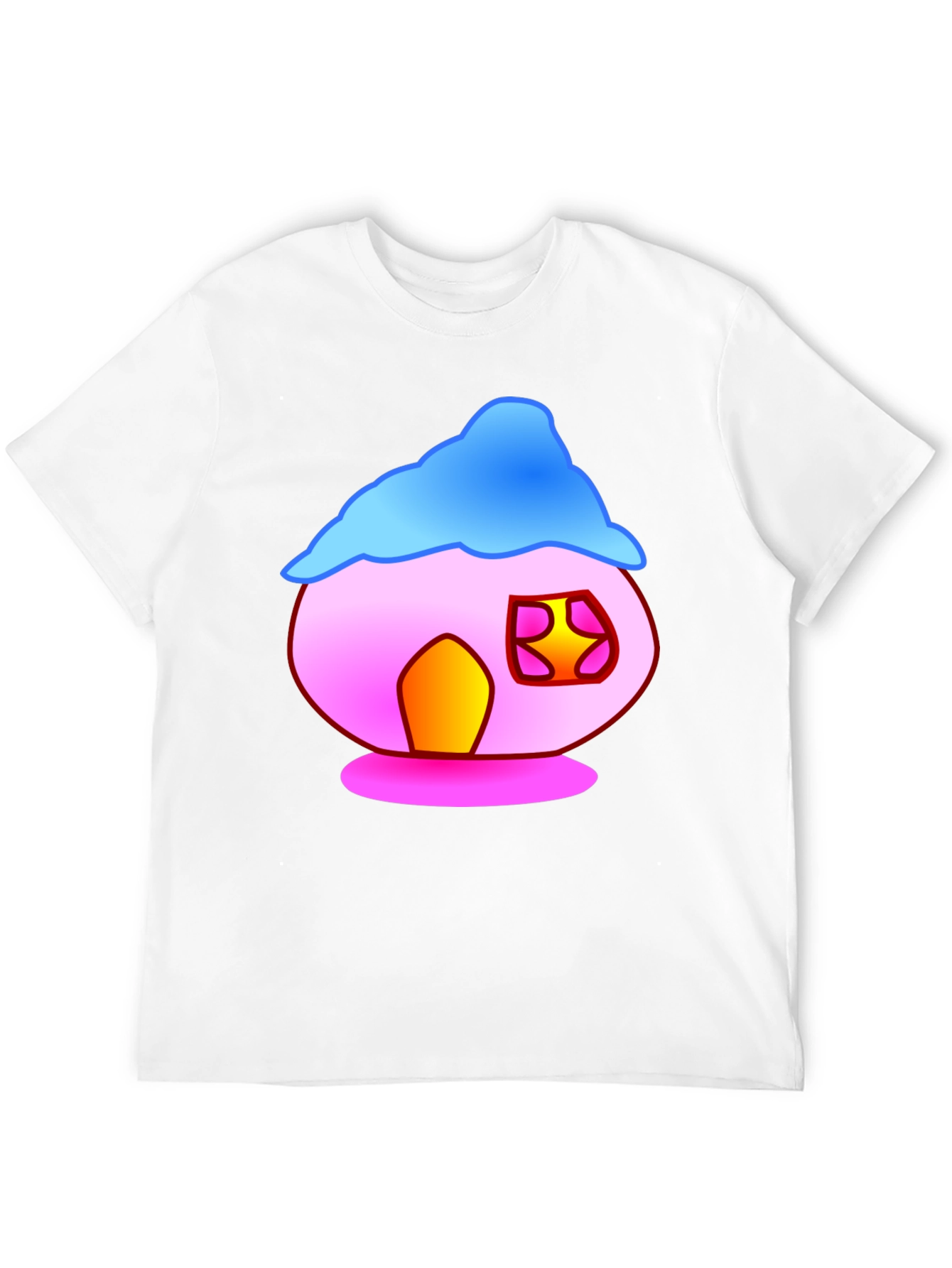 Cartoon House Graphic Tee - Fun & Unique Design