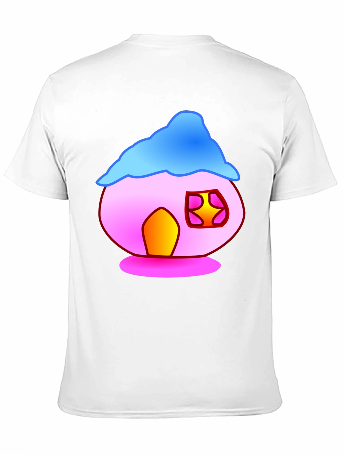 Cartoon House Graphic Tee - Fun & Unique Design