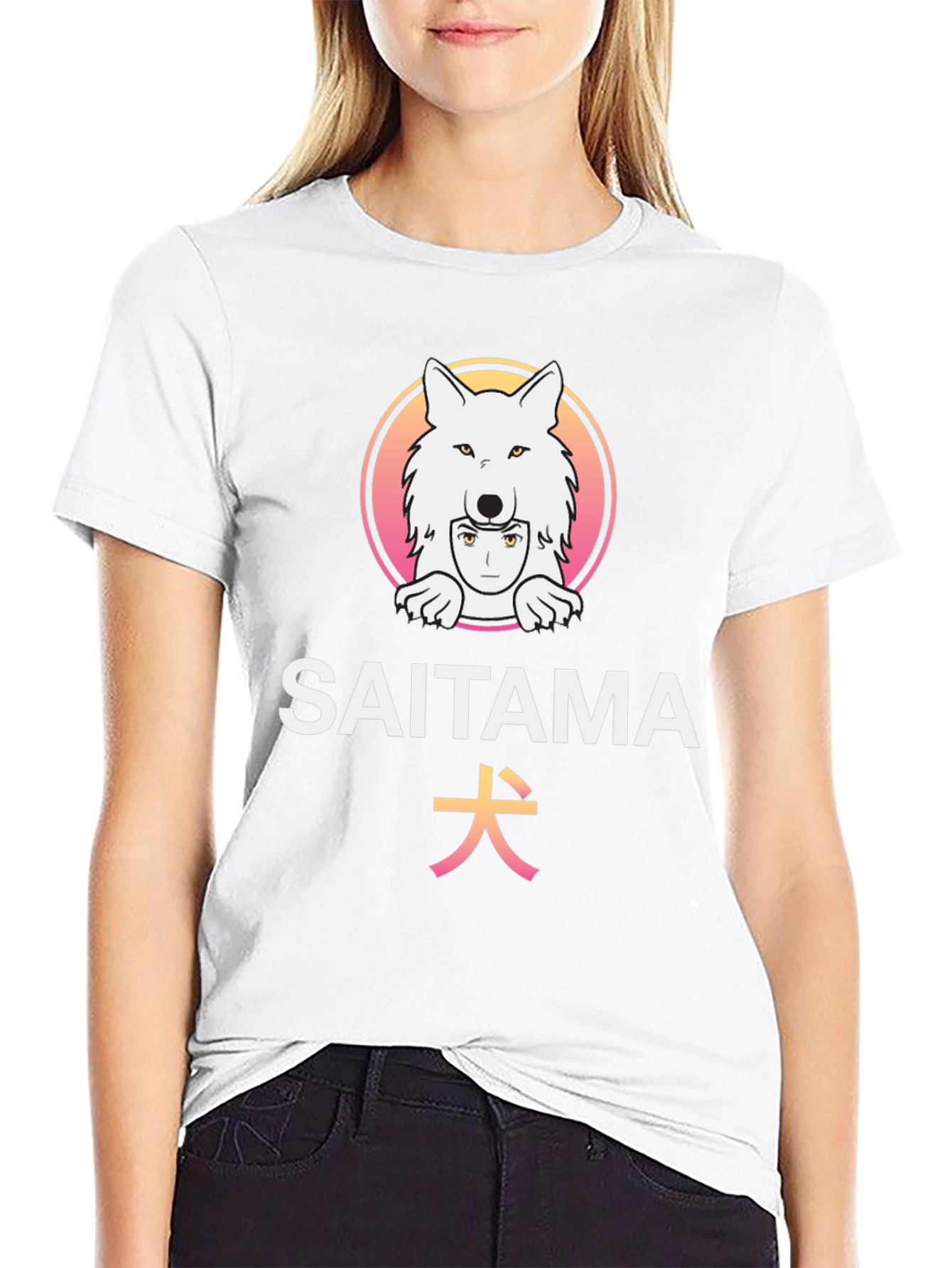 Saitama Dog Graphic T-Shirt - Anime Inspired