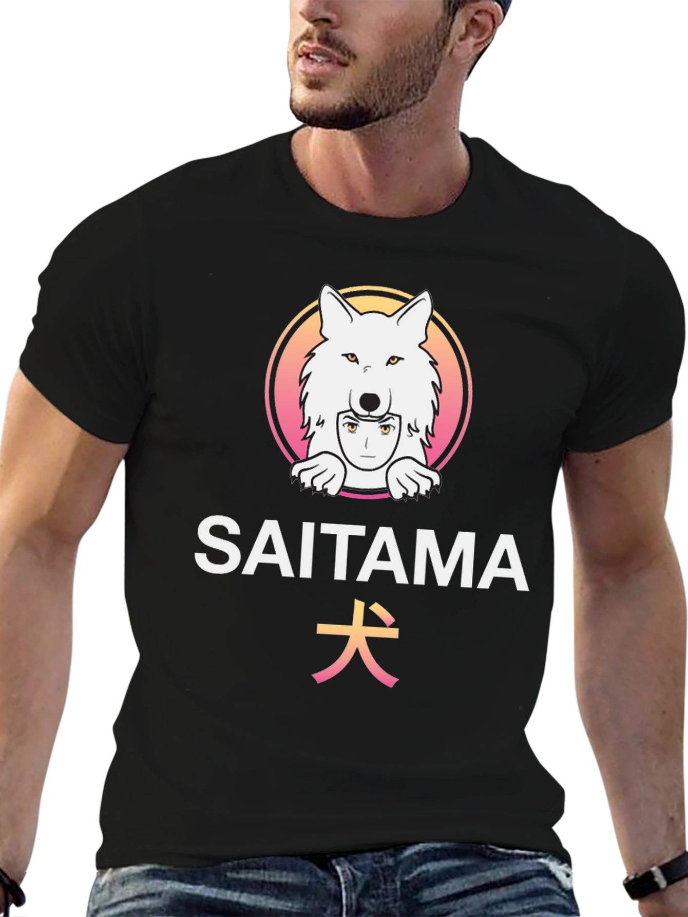 Saitama Dog Graphic T-Shirt - Anime Inspired