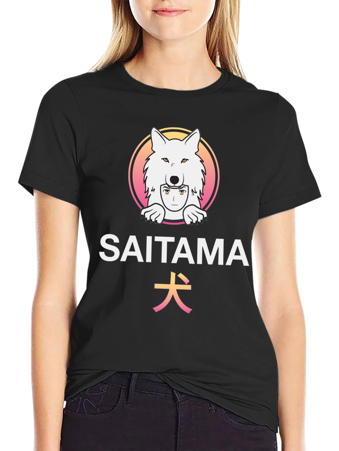 Saitama Dog Graphic T-Shirt - Anime Inspired