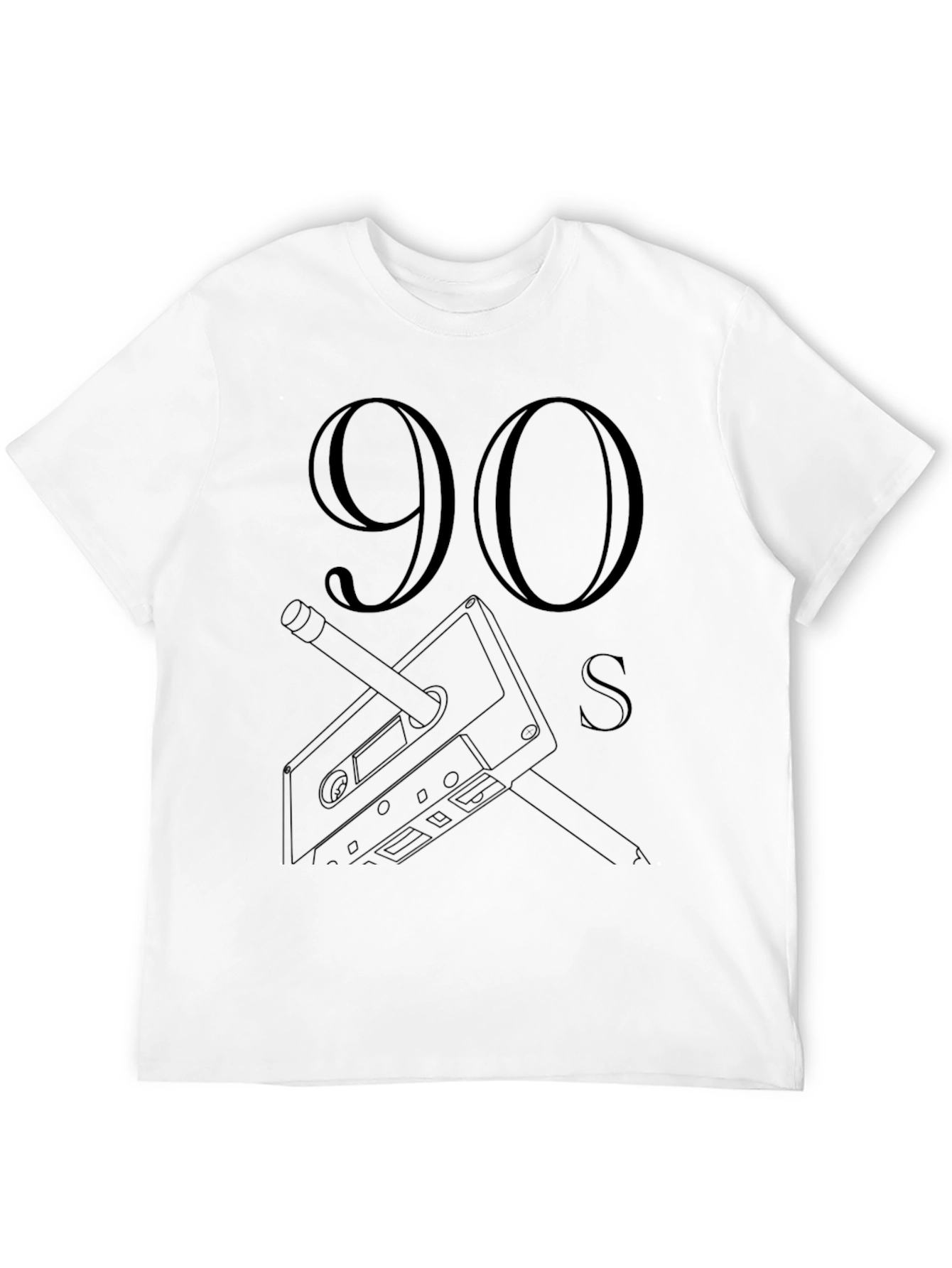 90s Cassette Tape Graphic Tee - Retro Style