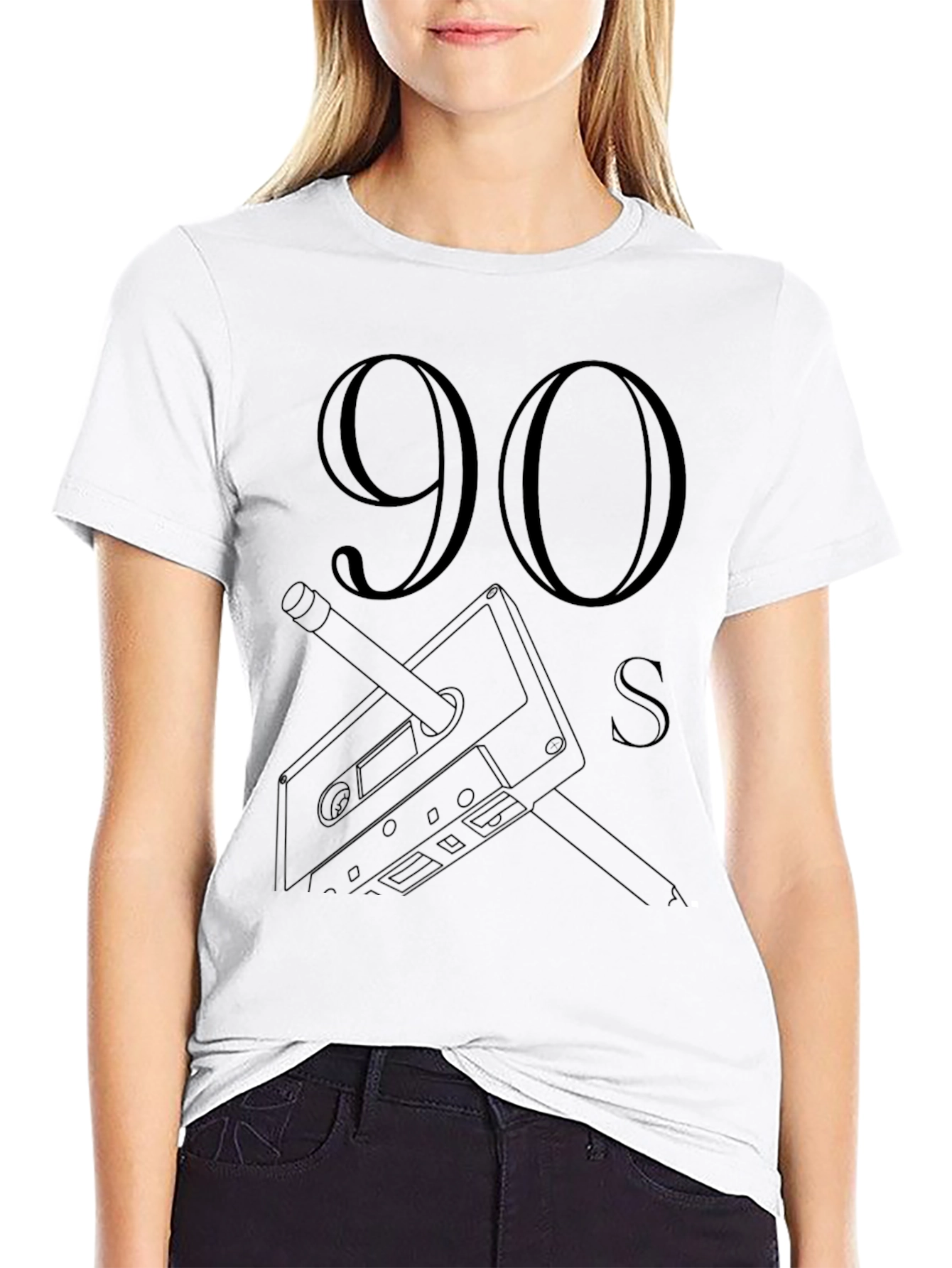 90s Cassette Tape Graphic Tee - Retro Style