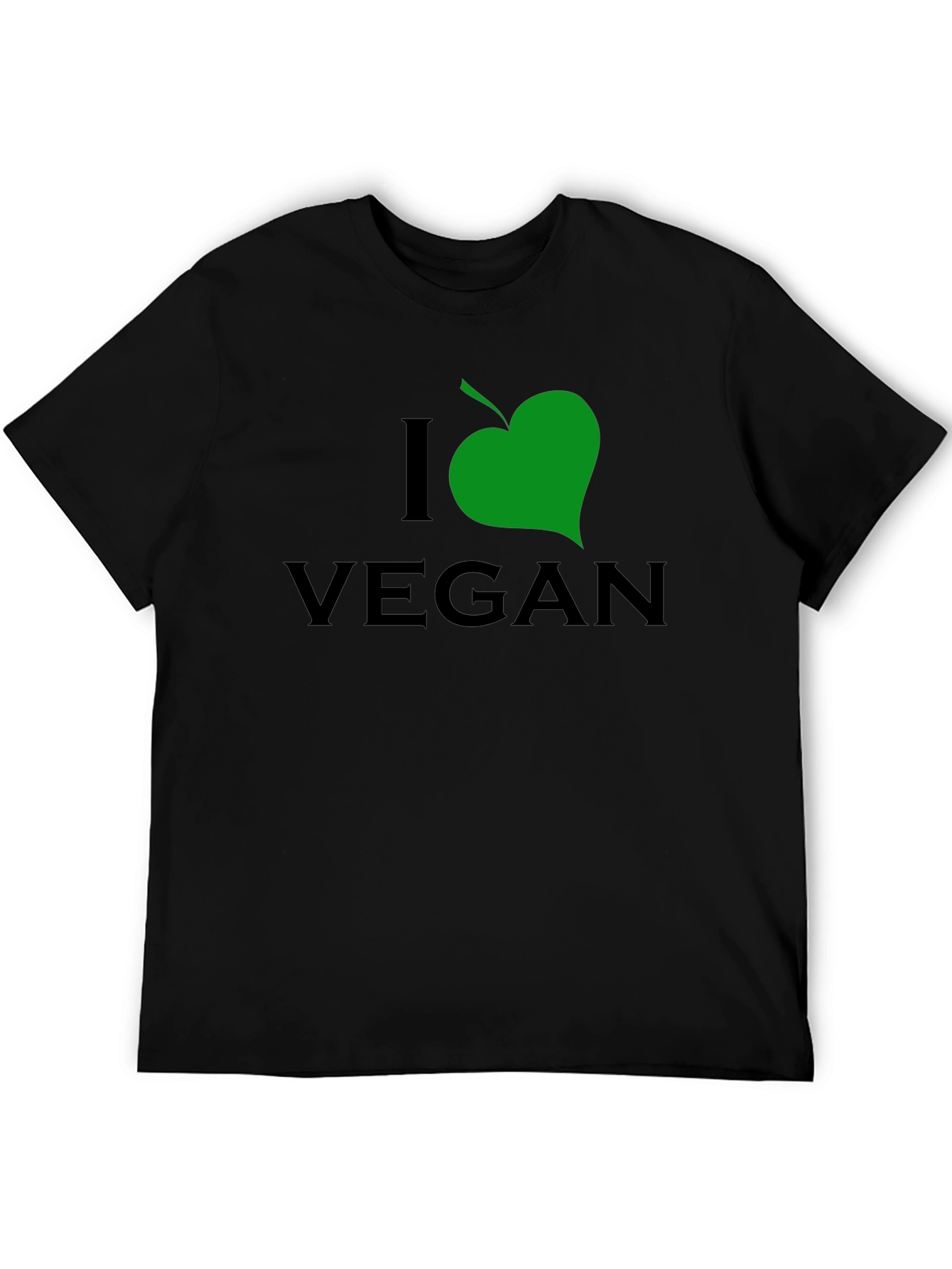 I Leaf Vegan Black T-Shirt