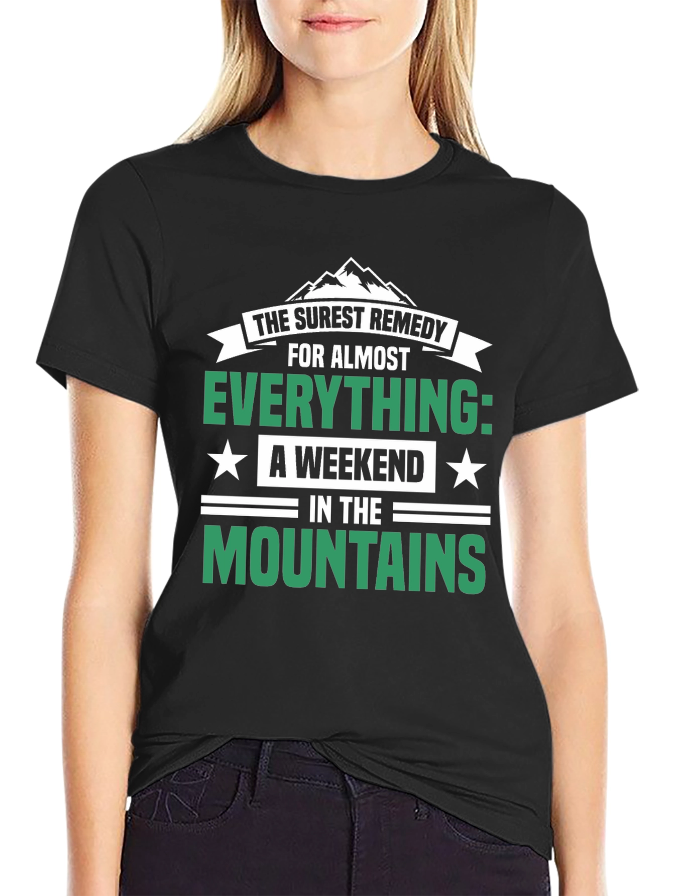Surest Remedy Mountains Weekend Graphic Tee