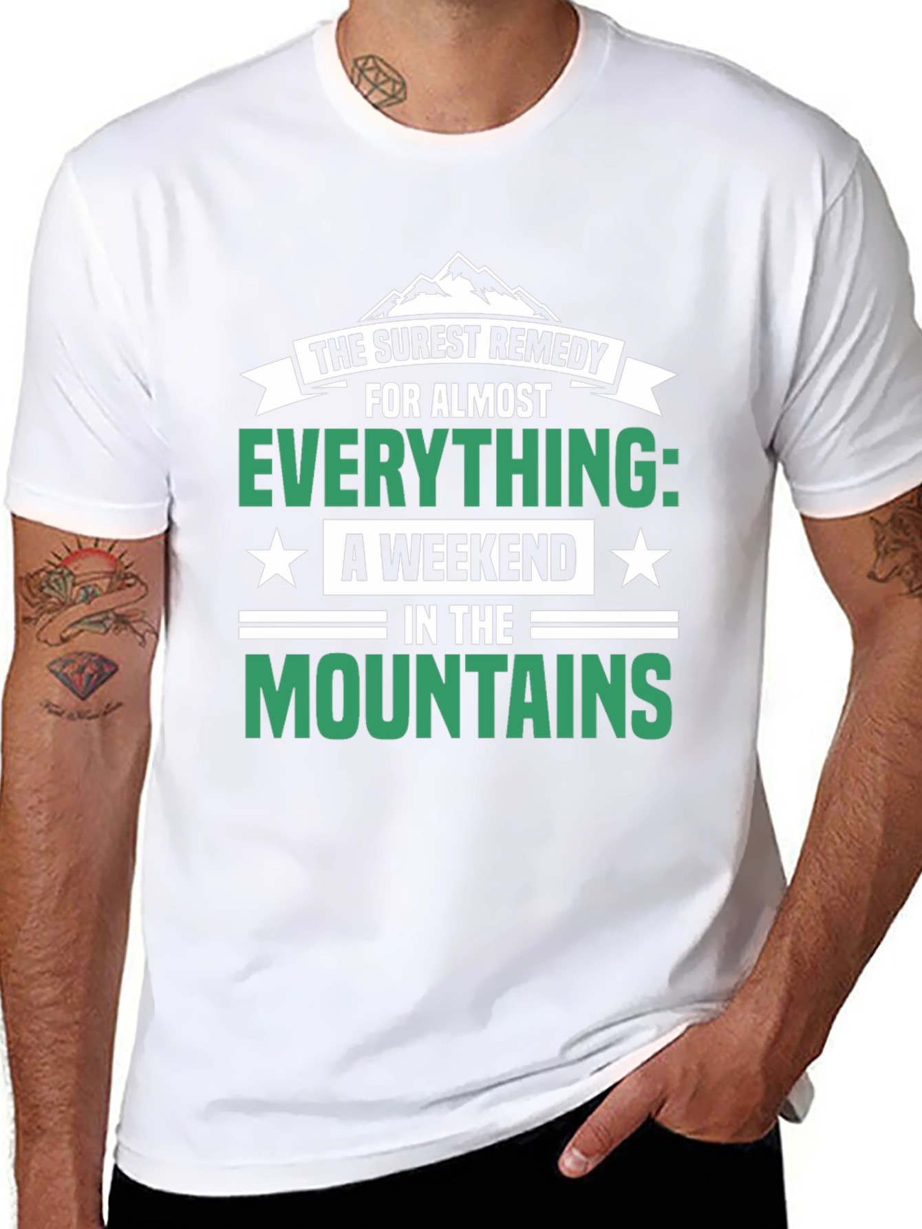Surest Remedy Mountains Weekend Graphic Tee