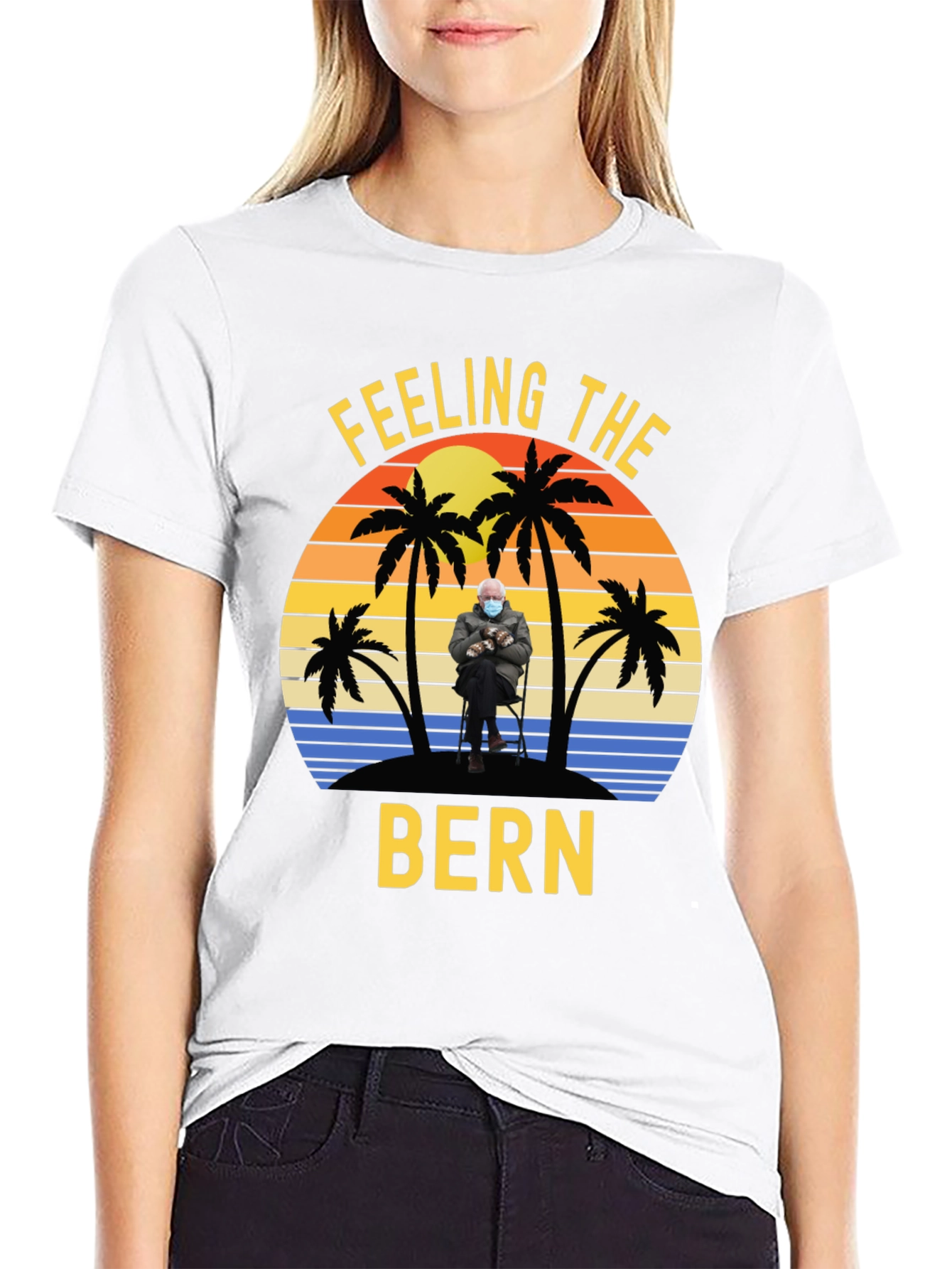 Feeling the Bern T-Shirt - Beach Sunset Design