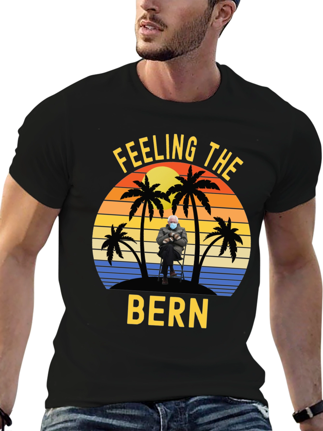 Feeling the Bern T-Shirt - Beach Sunset Design