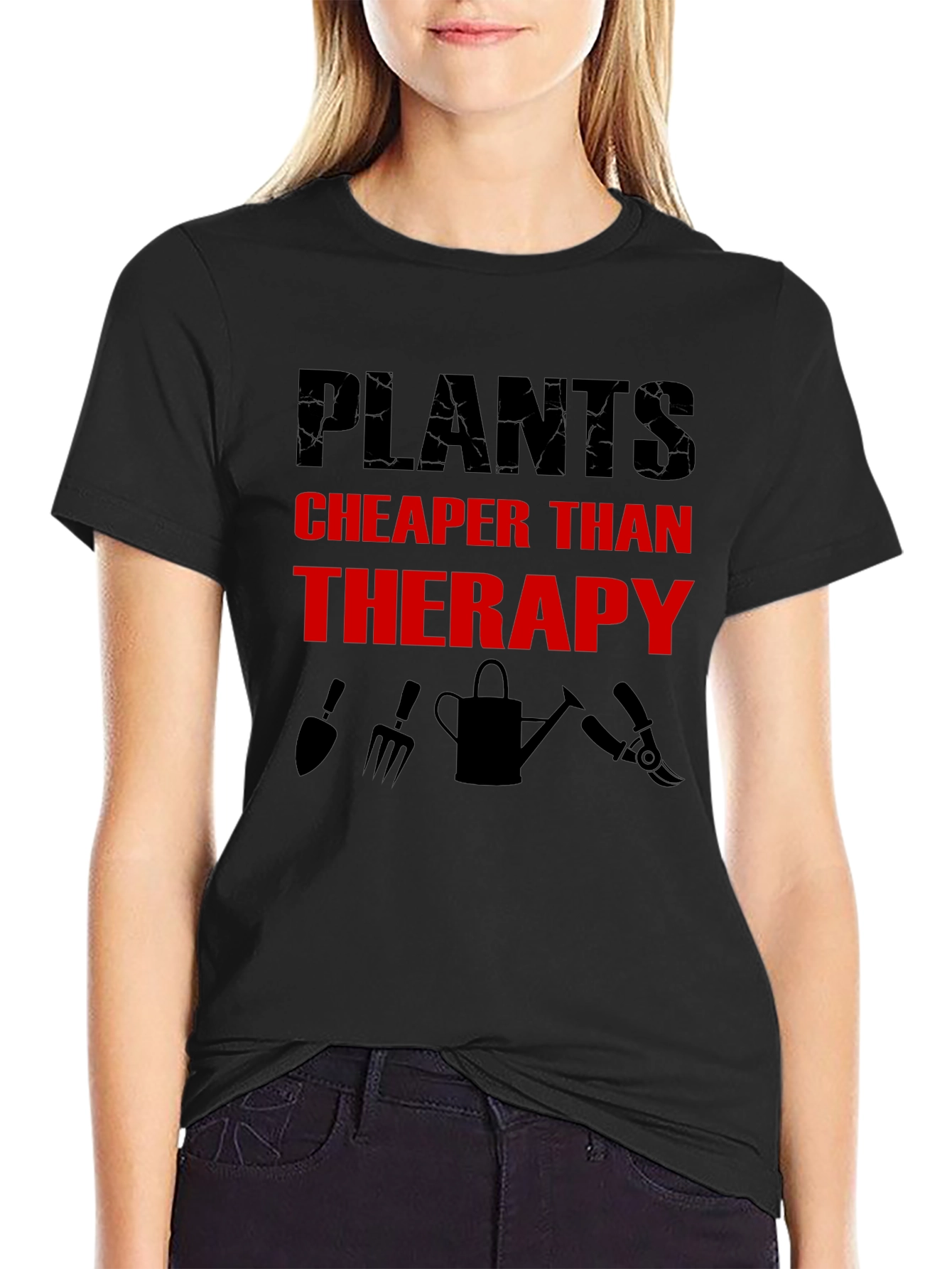 Plants Cheaper Than Therapy T-Shirt - Gardening Tee