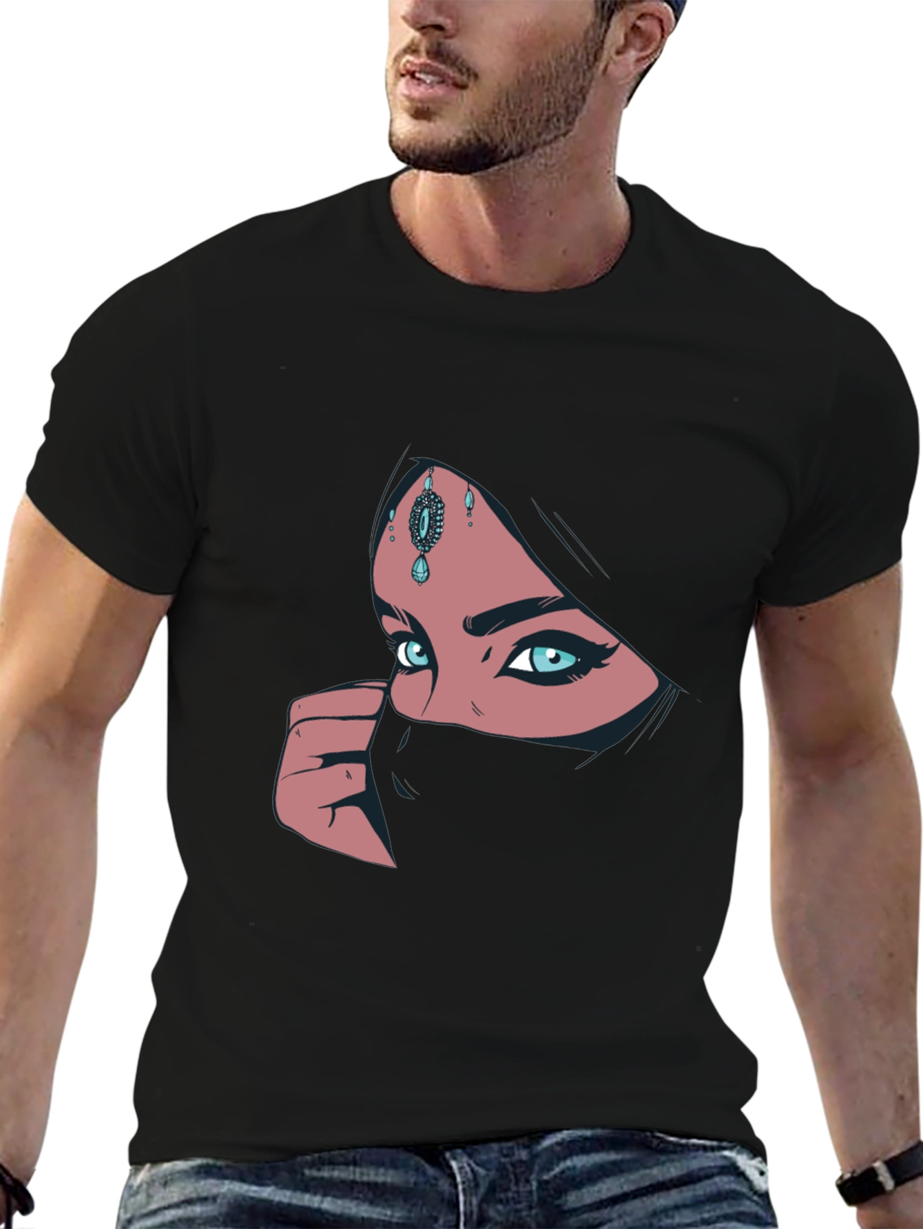 Mystic Eyes Graphic Tee - Black T-Shirt